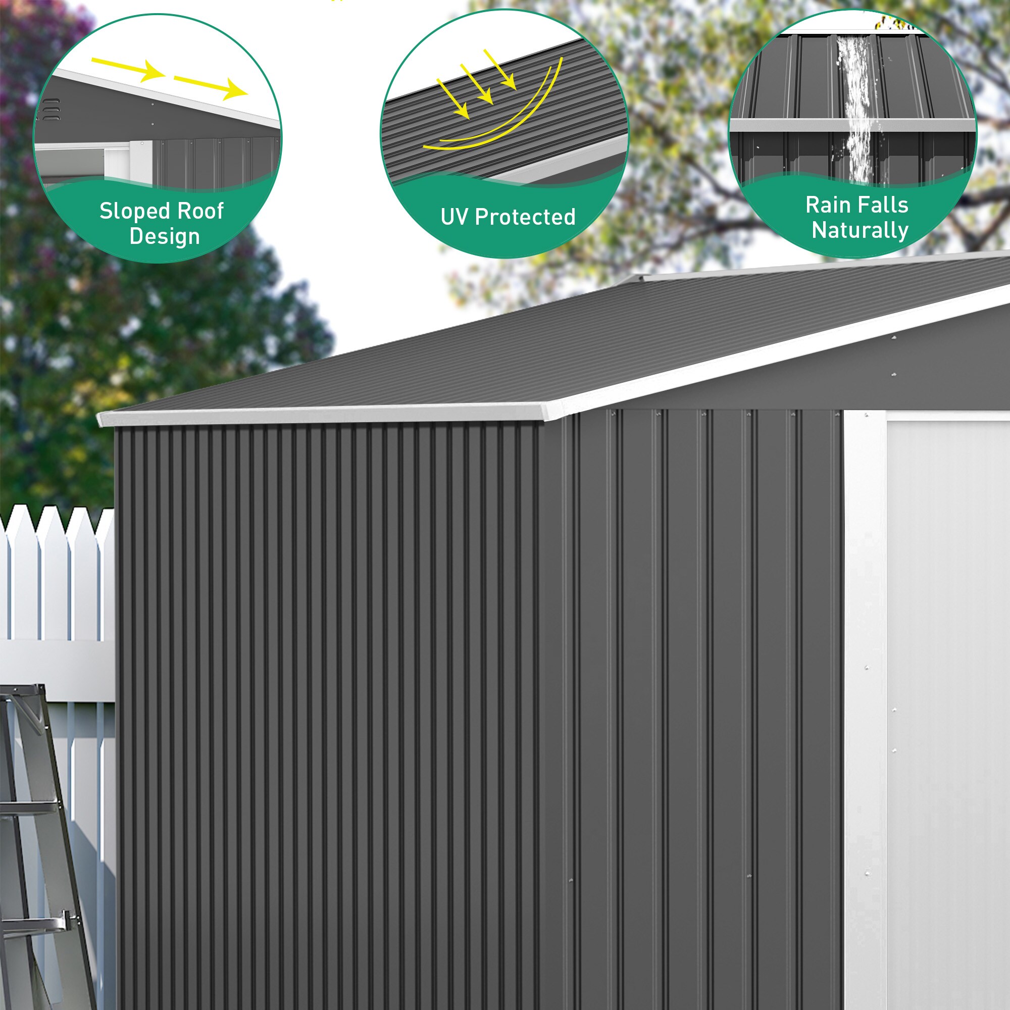 Jaxpety HG61H1324-L01 Metal-Storage-Buildings-Sheds - View #4