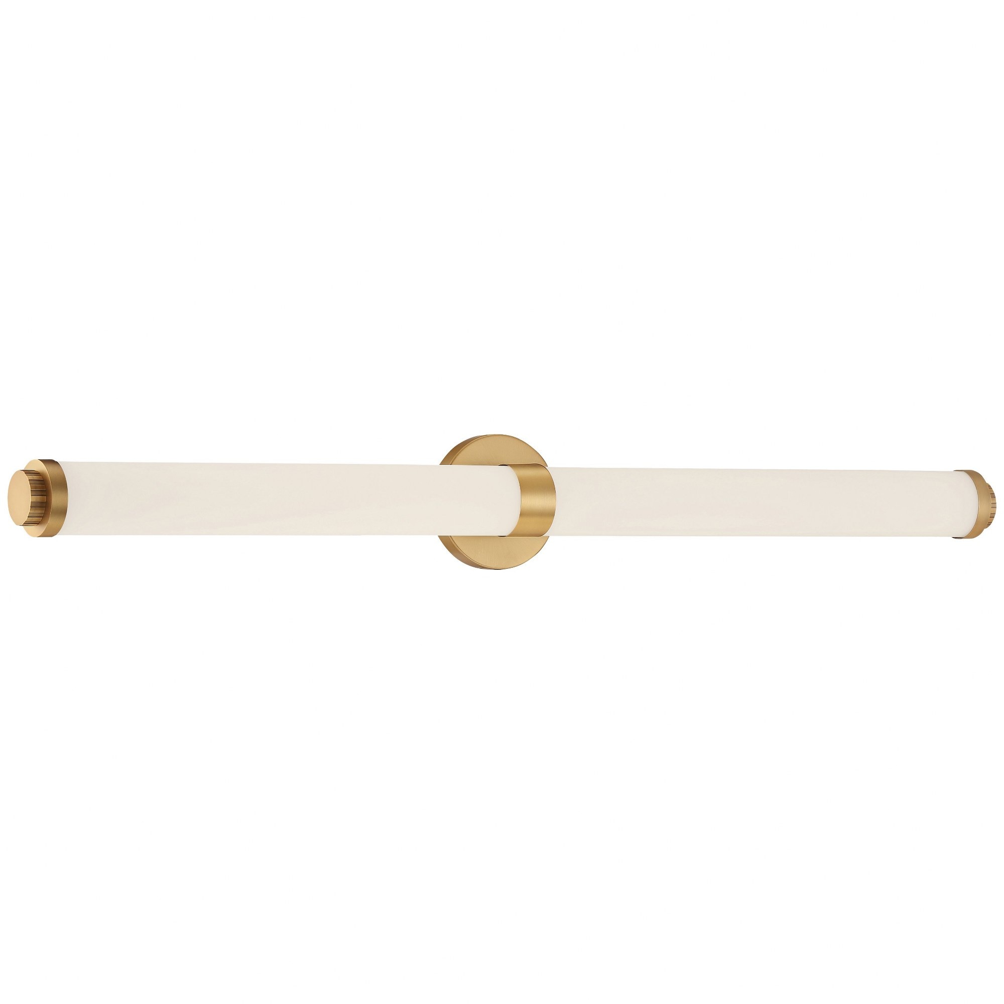 Access Lighting Aqua 1 - Light Brushed Gold Contemporary LED Glass and Steel Wall Sconce