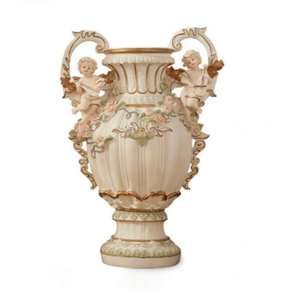 Innobule  29.72-in H x 19.21-in L European Style Angel Cupid Vase Multi Purpose Resin Handicraft Indoor Home Decor