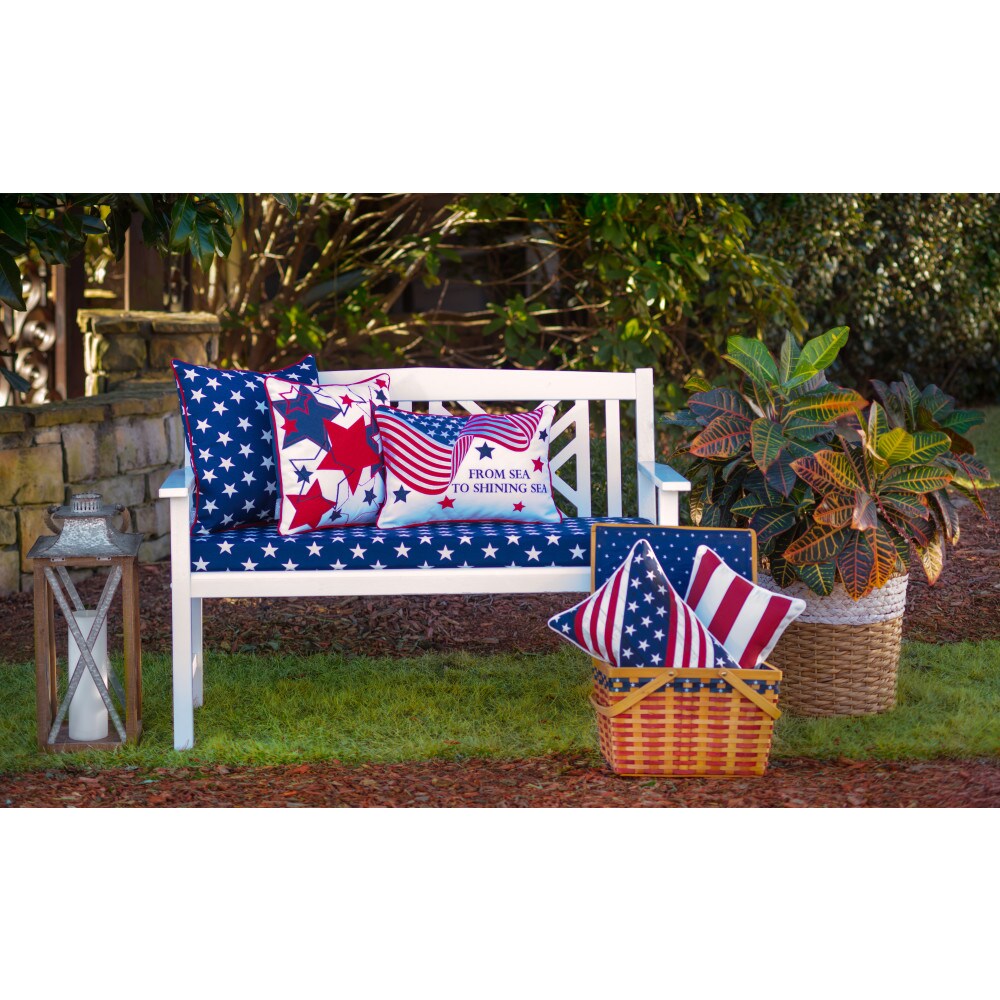 Tufted Outdoor Cushion for Bench, Swing, 5 Sizes, Aria Fiesta