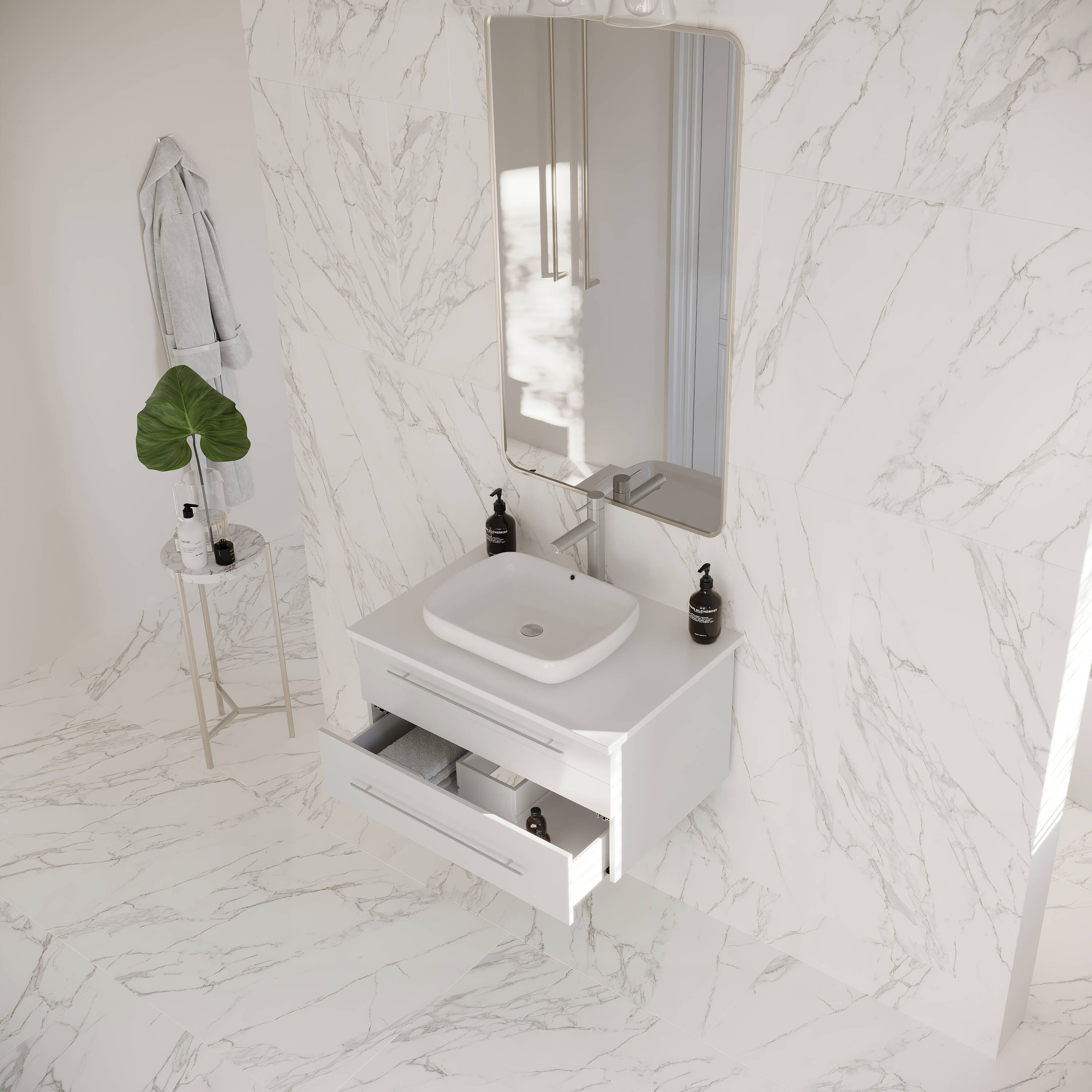 Fresca FCB6130WH-VSL-CWH-V Bath-Vanity-Combo - View #3