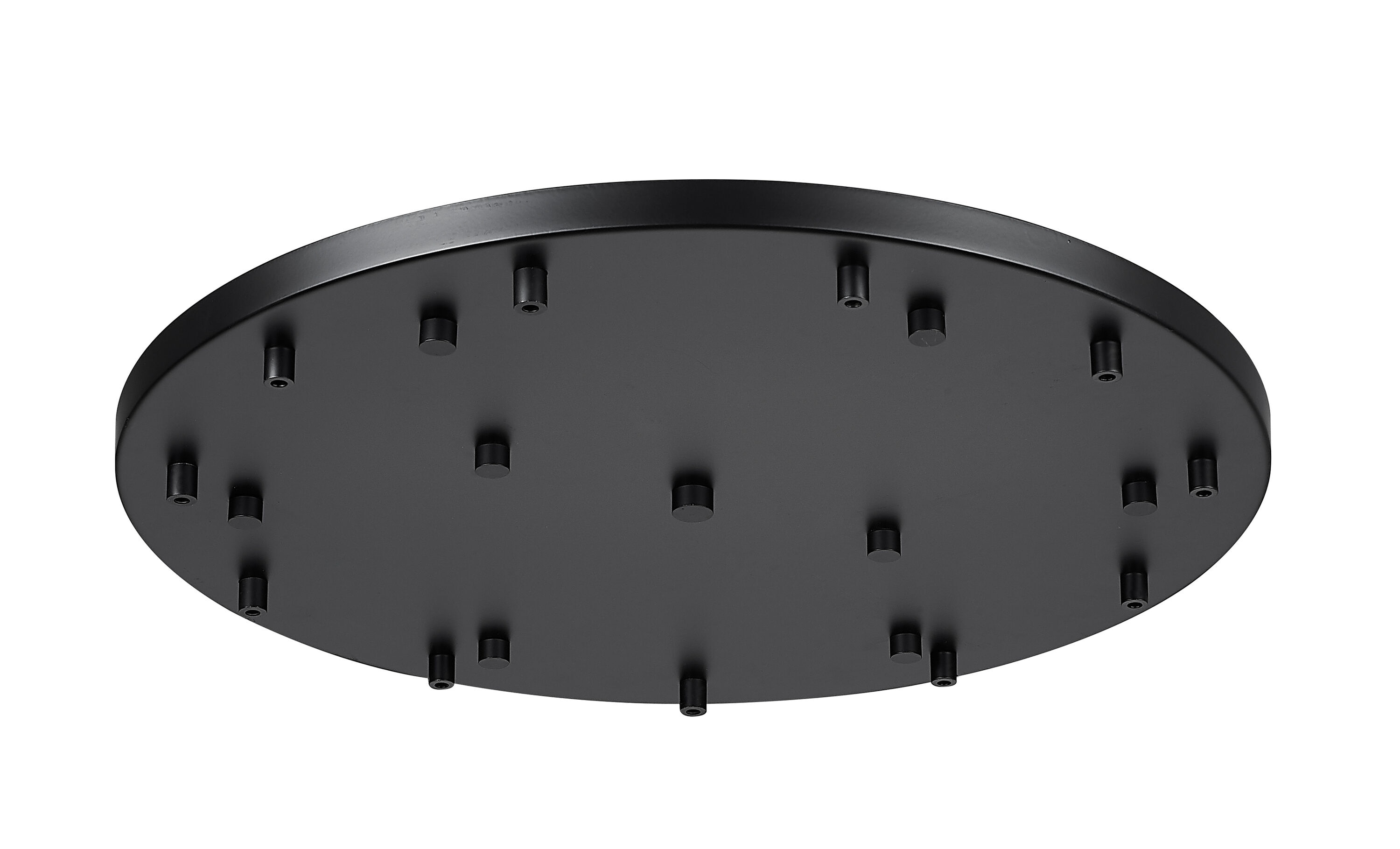 Z-Lite CP2411R-MB 24-Inches Matte Black Multi Point Canopy Steel Ceiling Light Mount