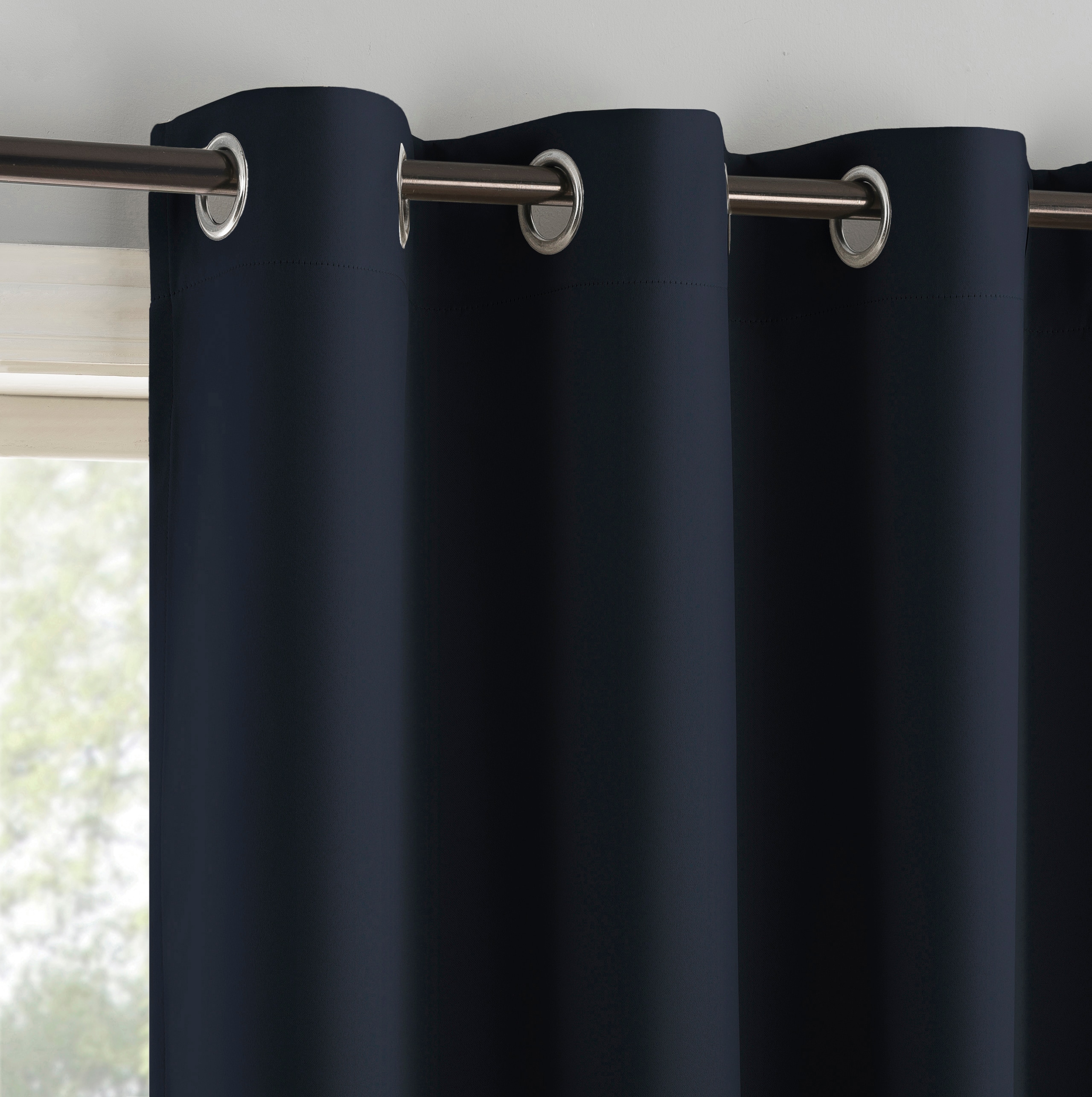 Sun Zero DOUGLAS 74X84 NAVY curtains - View #2