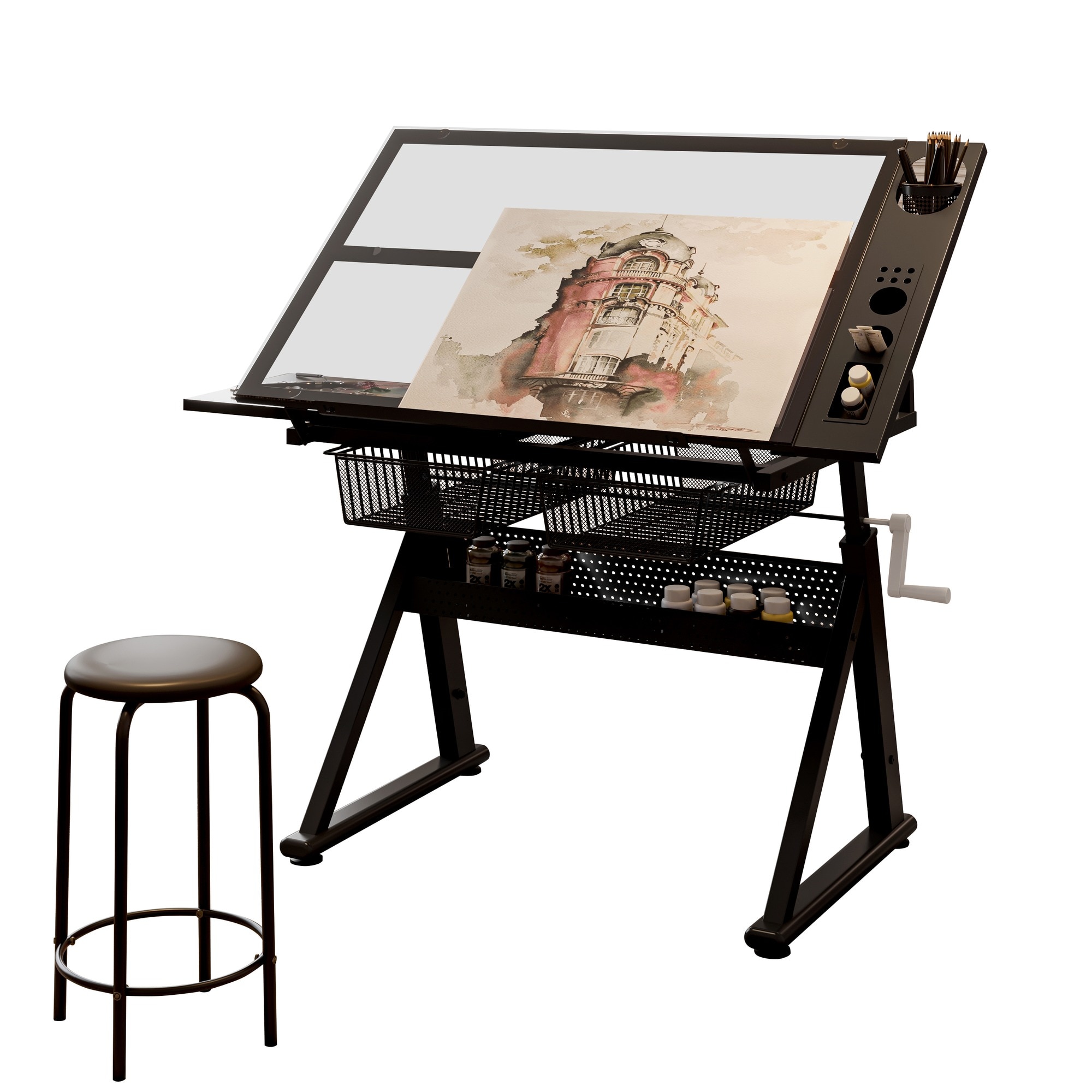 HyperDrop Cart W-W347P369727 desks - View #2