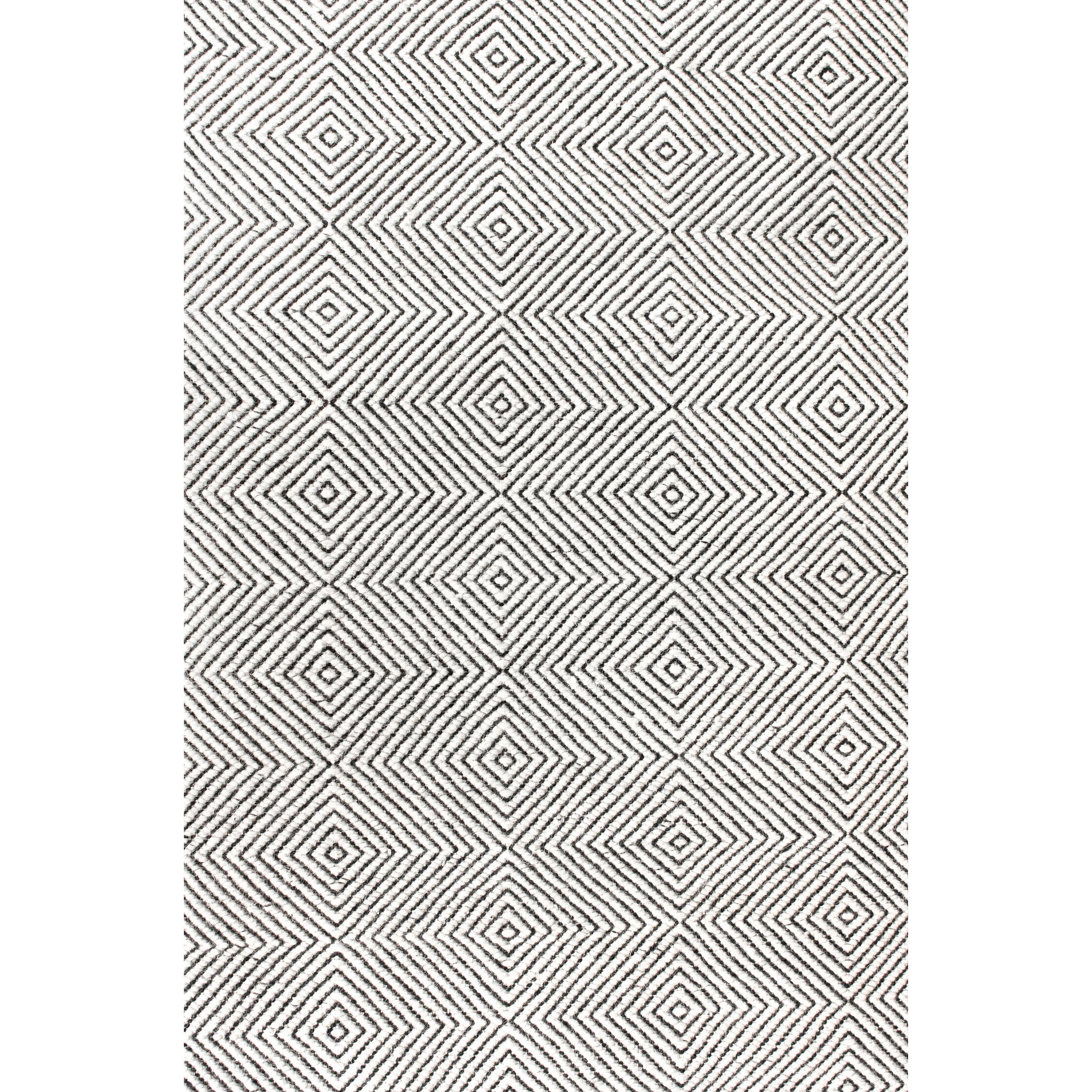 nuLOOM MTSF01A-26010 Ago 2 x 10 (ft) Wool Ivory Rectangular Indoor Geometric Runner rug