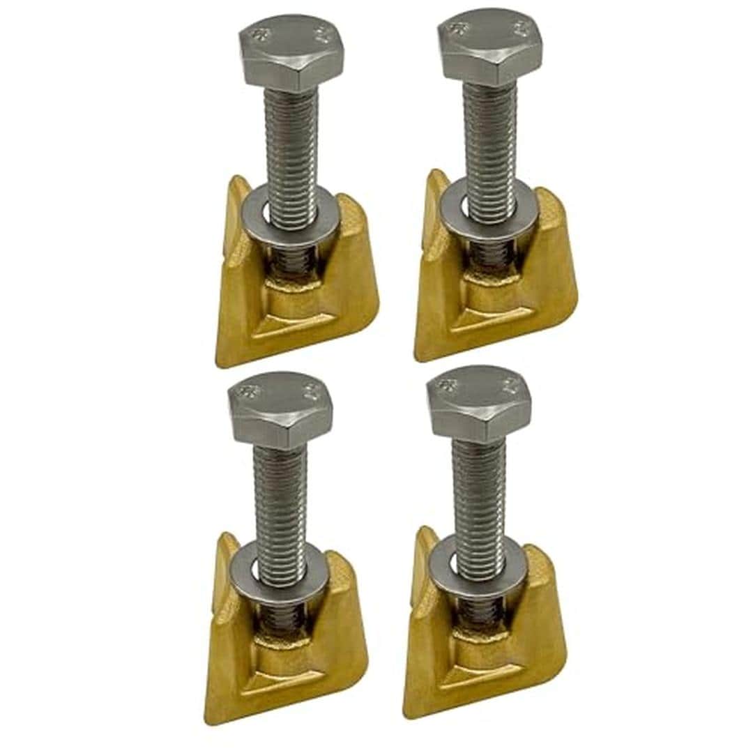 Poolzilla WEDGE-ASSEMBLY-4PK 4 PCS Bronze Wedge Assembly kit for 4 In. Rail Anchor for Pool Ladders