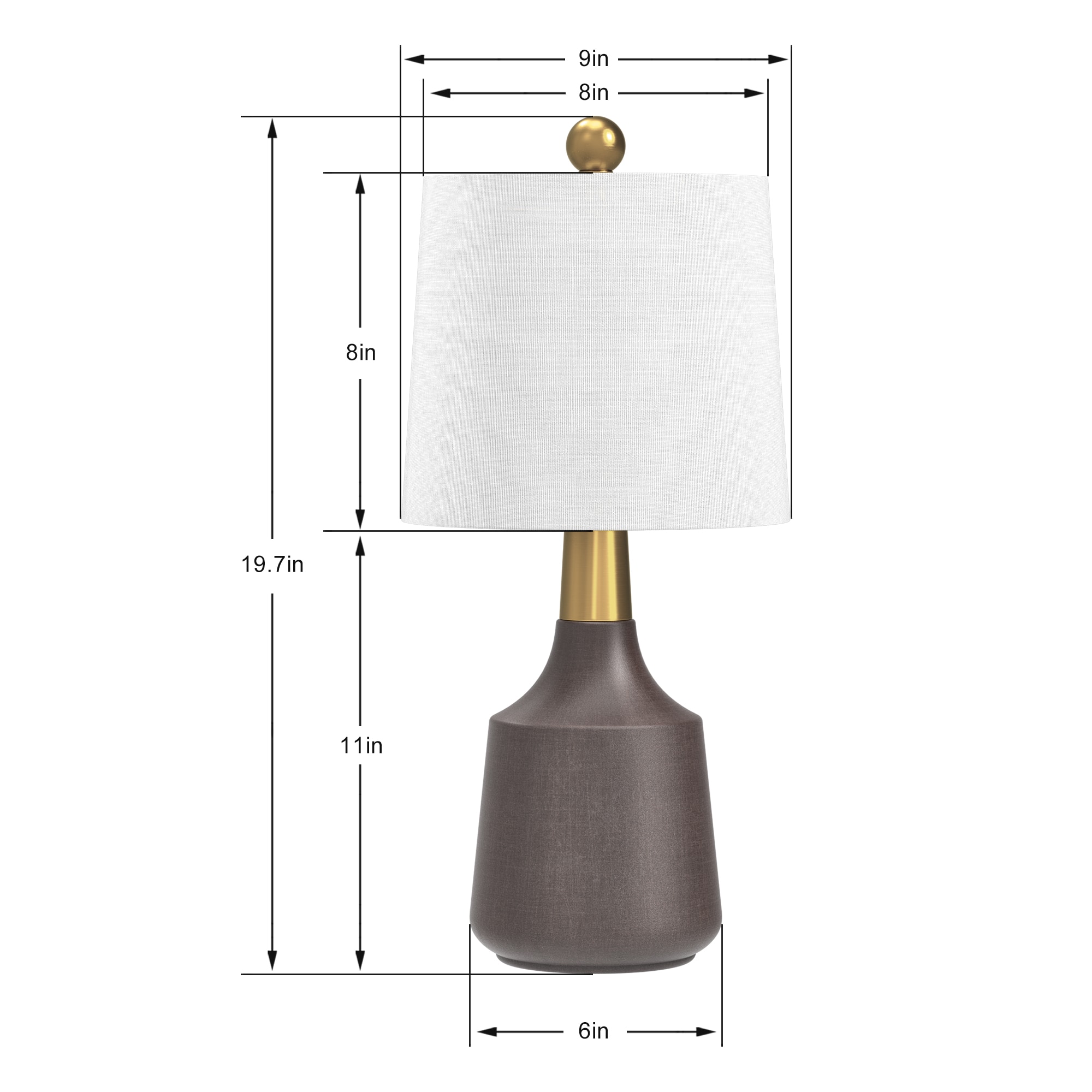 Maxax T233-GY Table-Lamps - View #10
