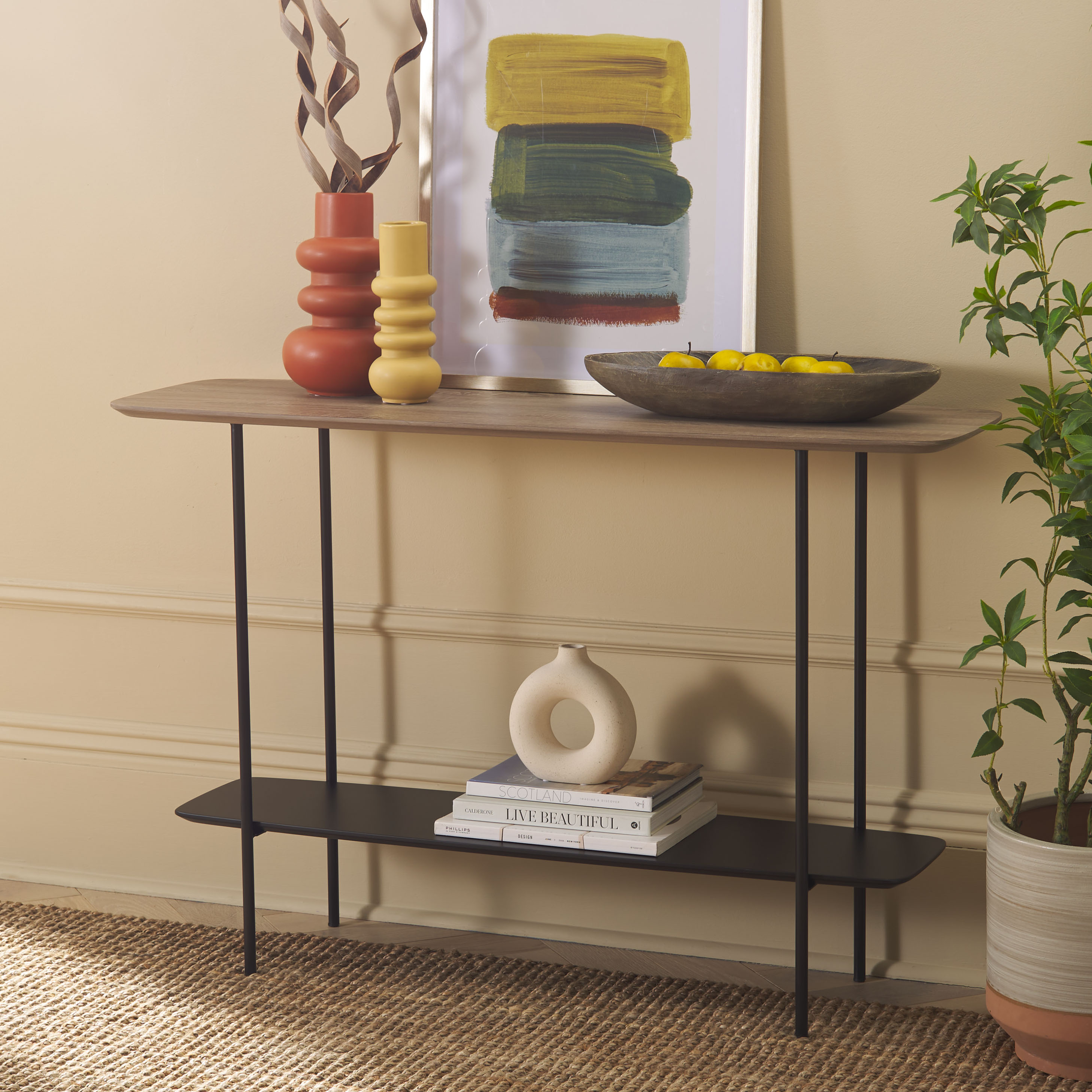 Safavieh CNS4205D Modern Light Gray Oak Console table
