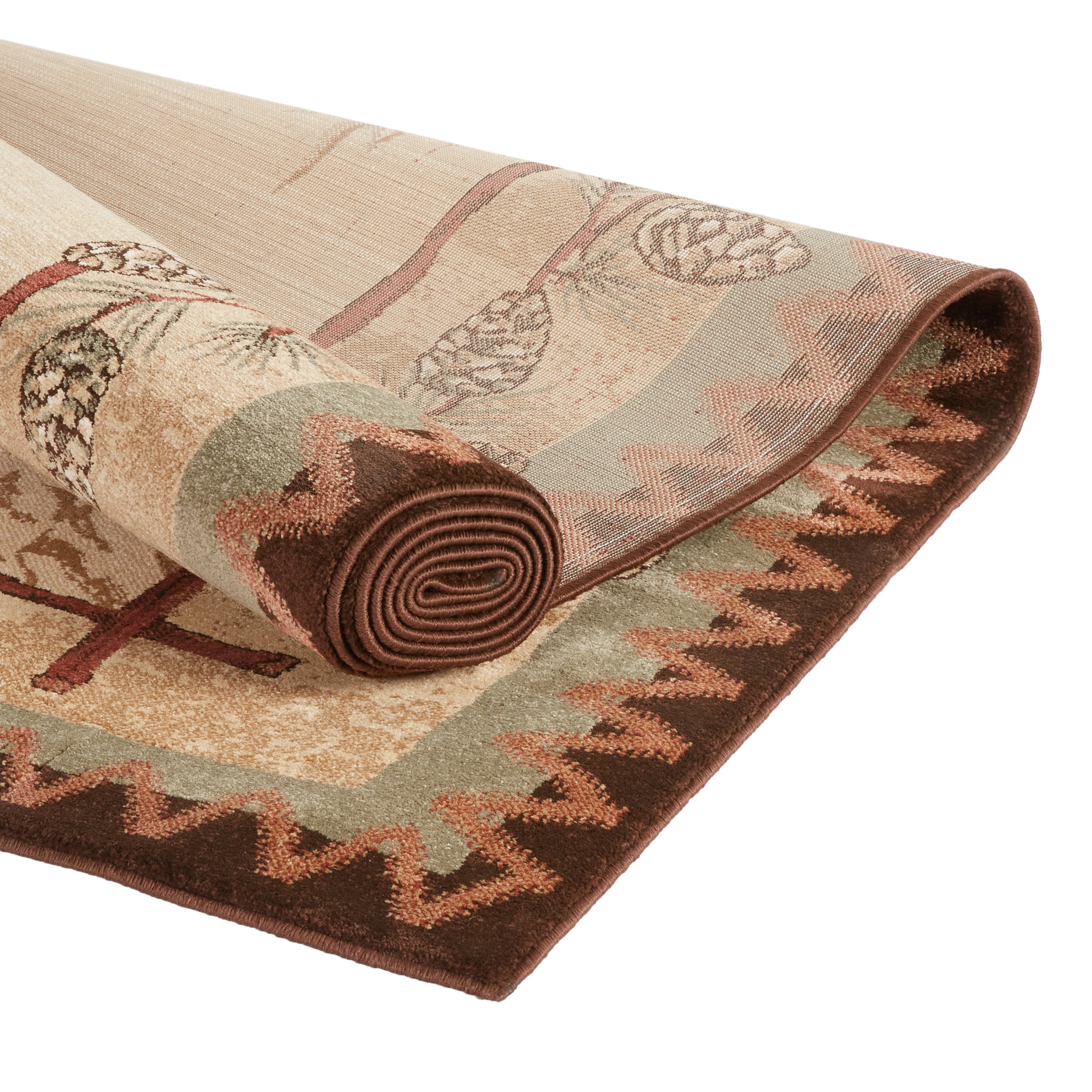 Lodge Design Boots and Cowboy Beige Area Rug (7'6.75 x 10'5) - 7'6 x 10'6  - Bed Bath & Beyond - 14522282