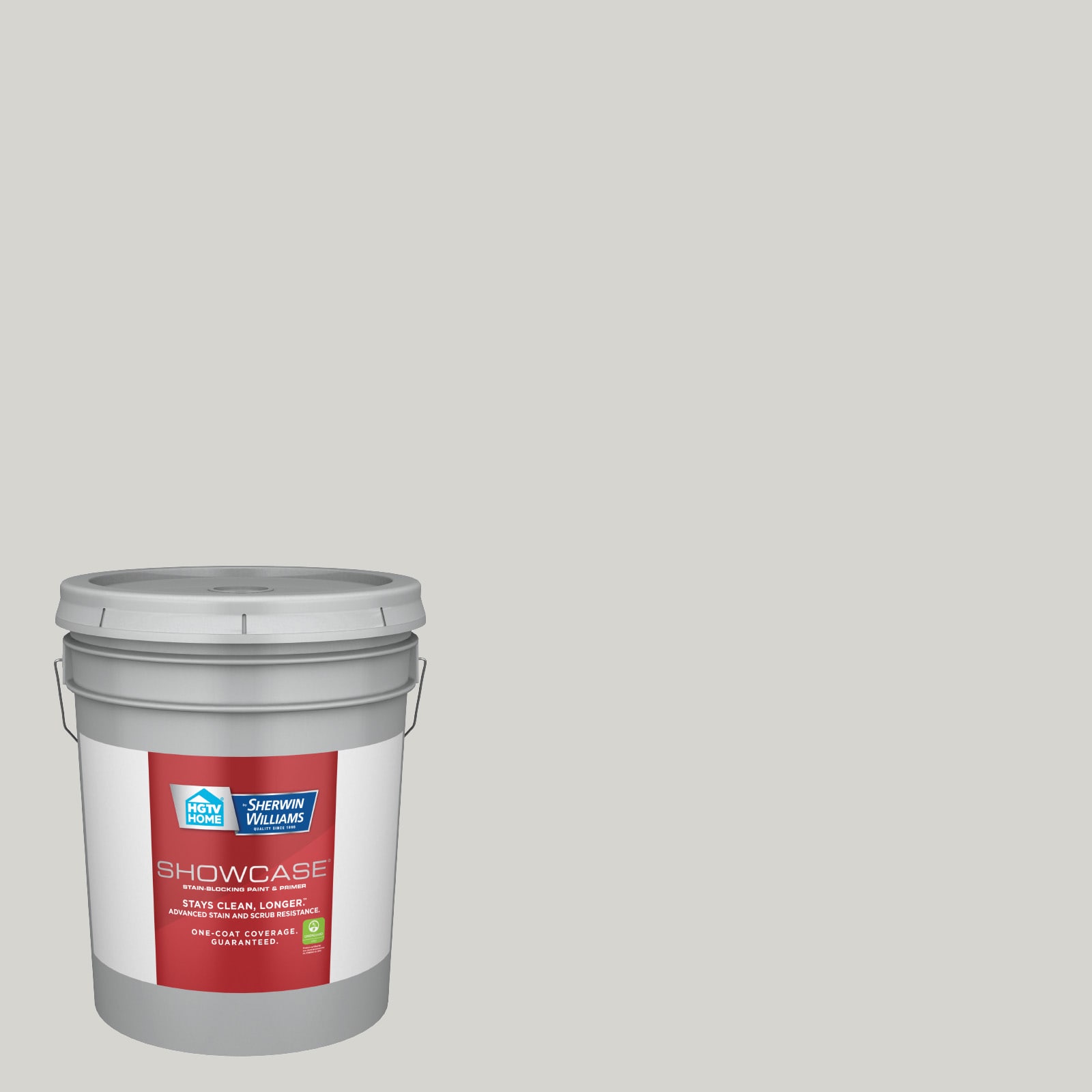 HGTV HOME by Sherwin-Williams 4004-1A-935245 Showcase Satin Tempered Gray 4004-1A Acrylic Interior Paint Paint + Primer ( 5-gallon )