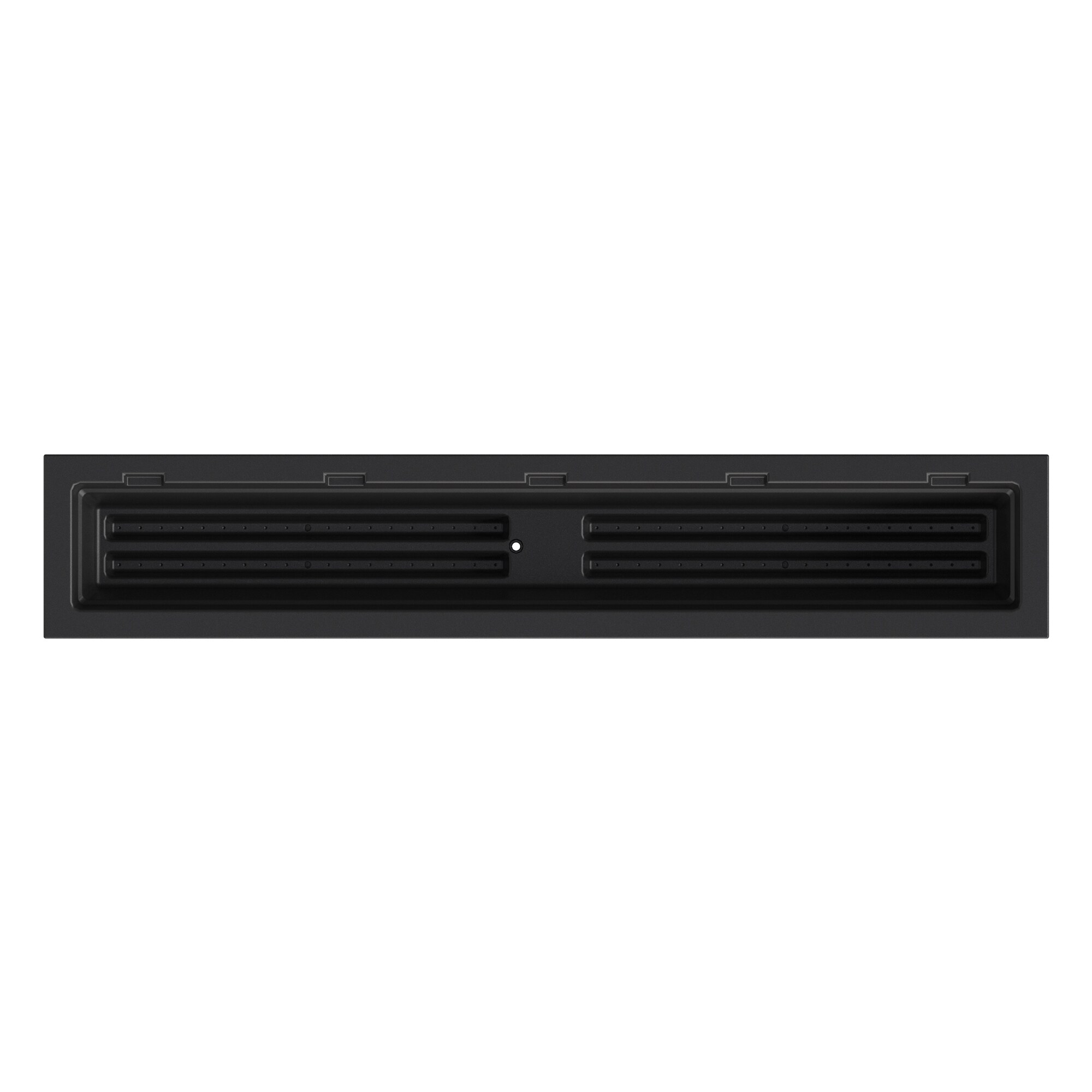 Black Resin 60" Window Box Planter with Water Reservoir