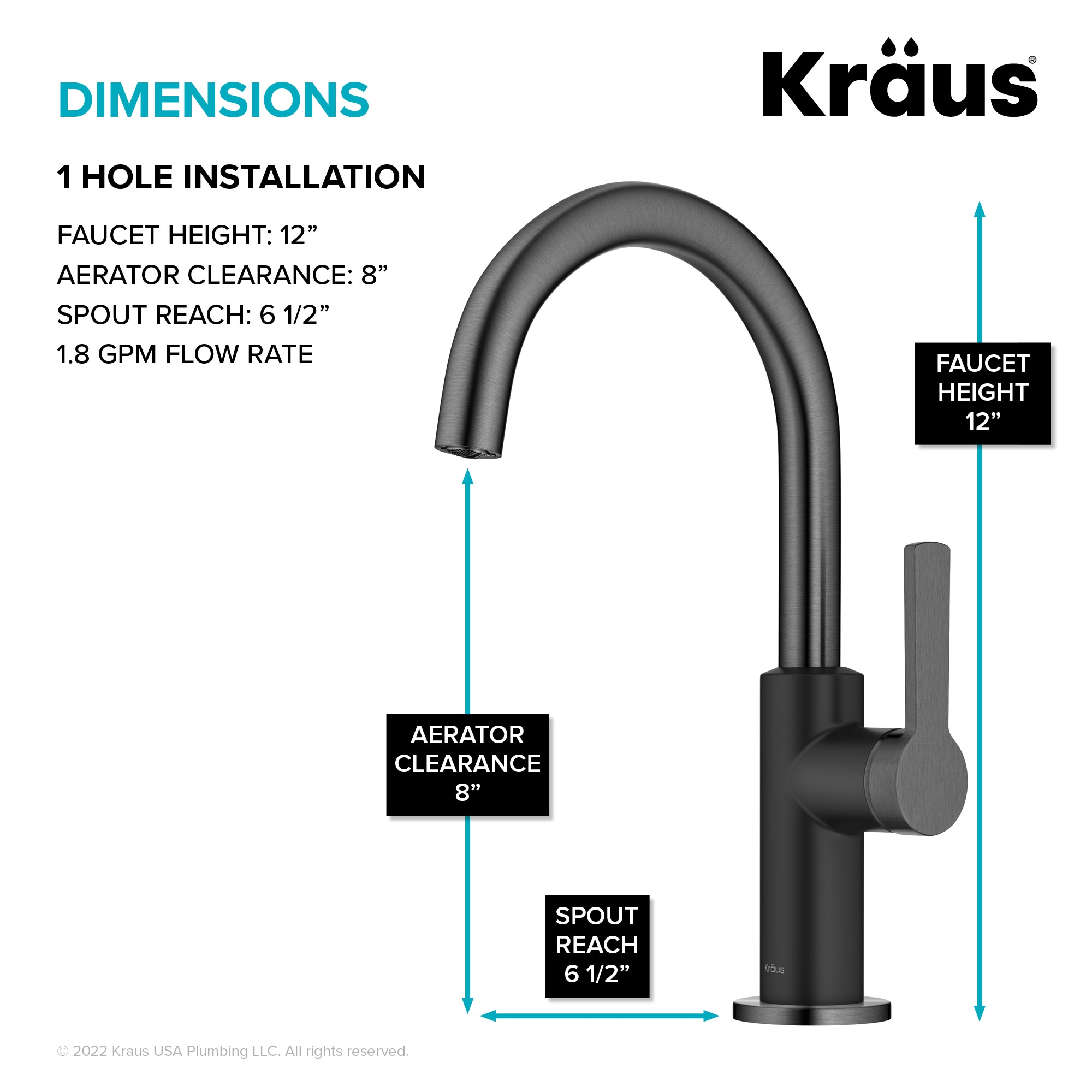 Kraus KPF-2822MBSFSB Kitchen-Faucets - View #5