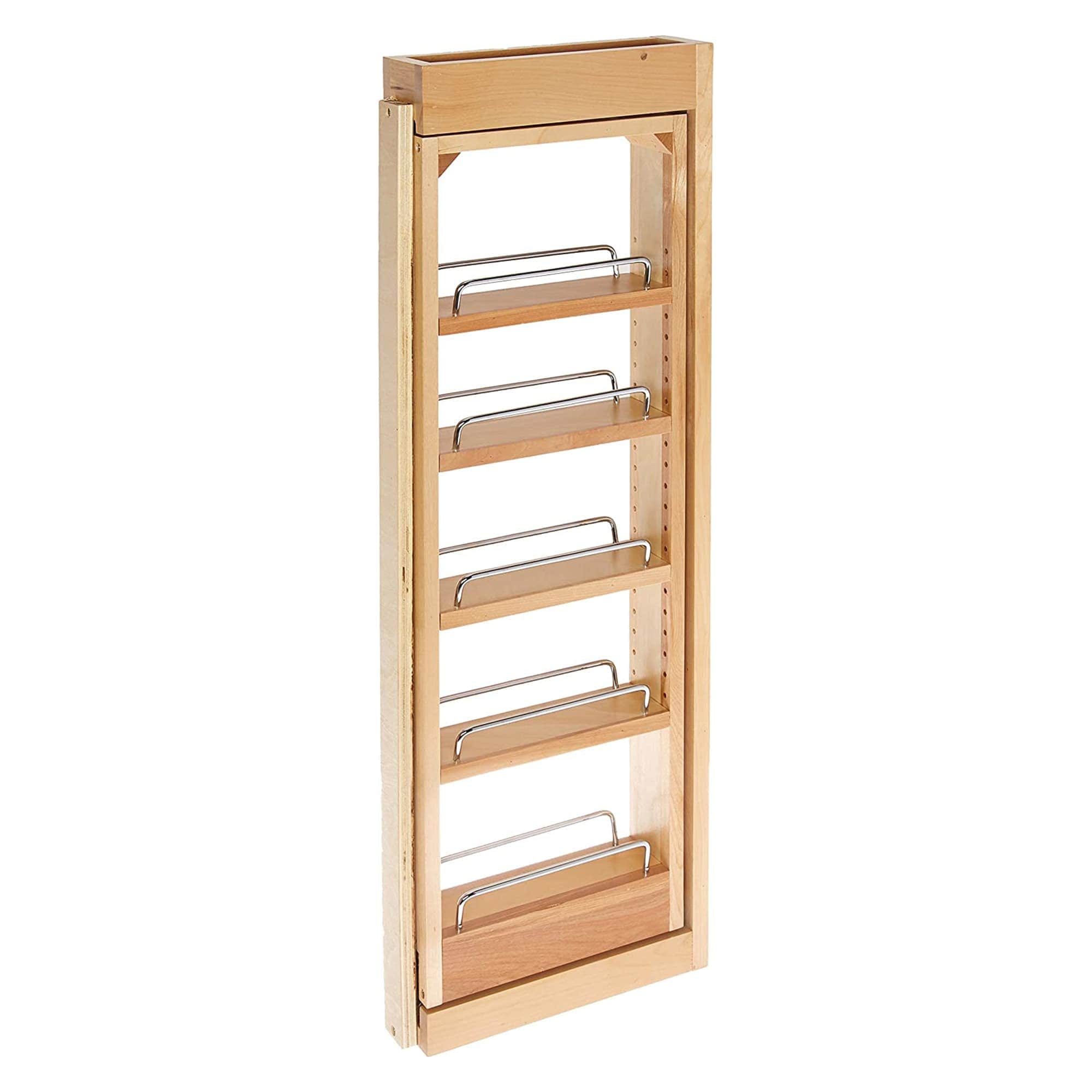 Rev-A-Shelf 299667 3 W x 33 H x 11.13 D Cabinet-mount Light Brown Wood Bakeware organizer