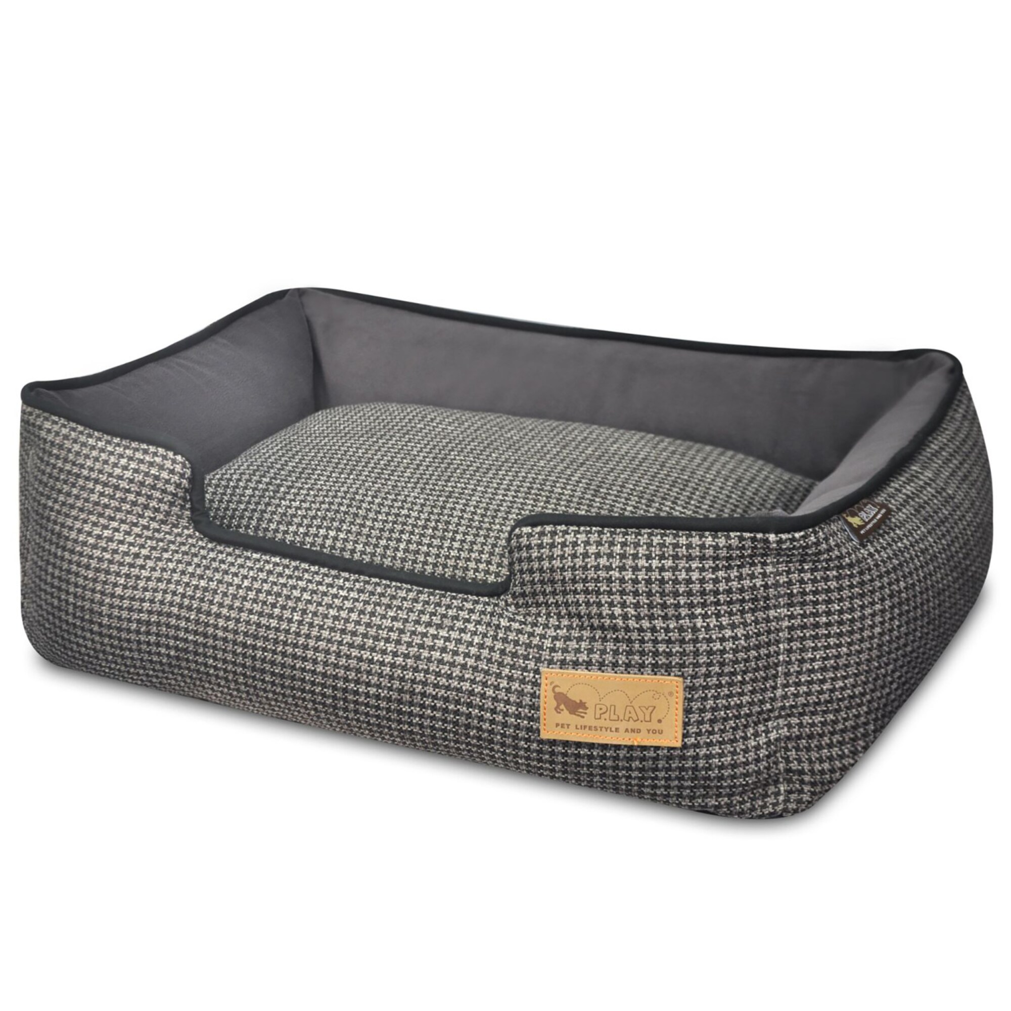 P.L.A.Y G0817152014270 Rectangular Black Polyester Pillow Dog Bed ( Large )