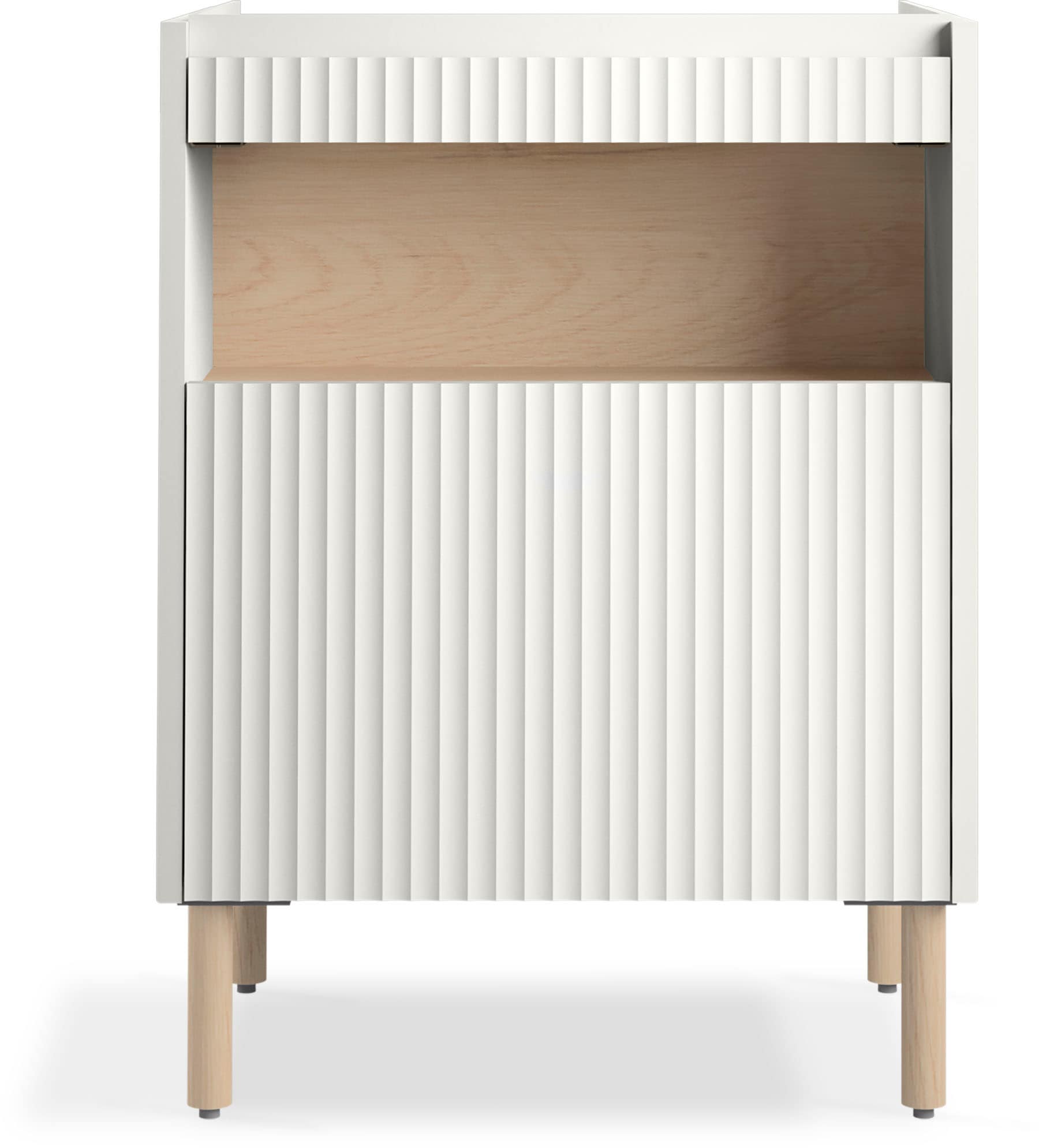 White 22-3/4" Wall-Hung Bathroom Vanity Cabinet