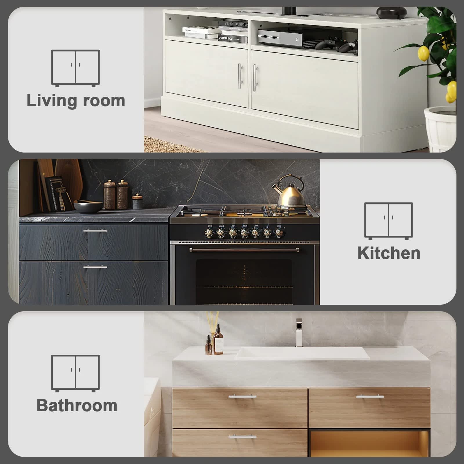 Vintage 5417871257NICKEL Cabinet-Pulls - View #5