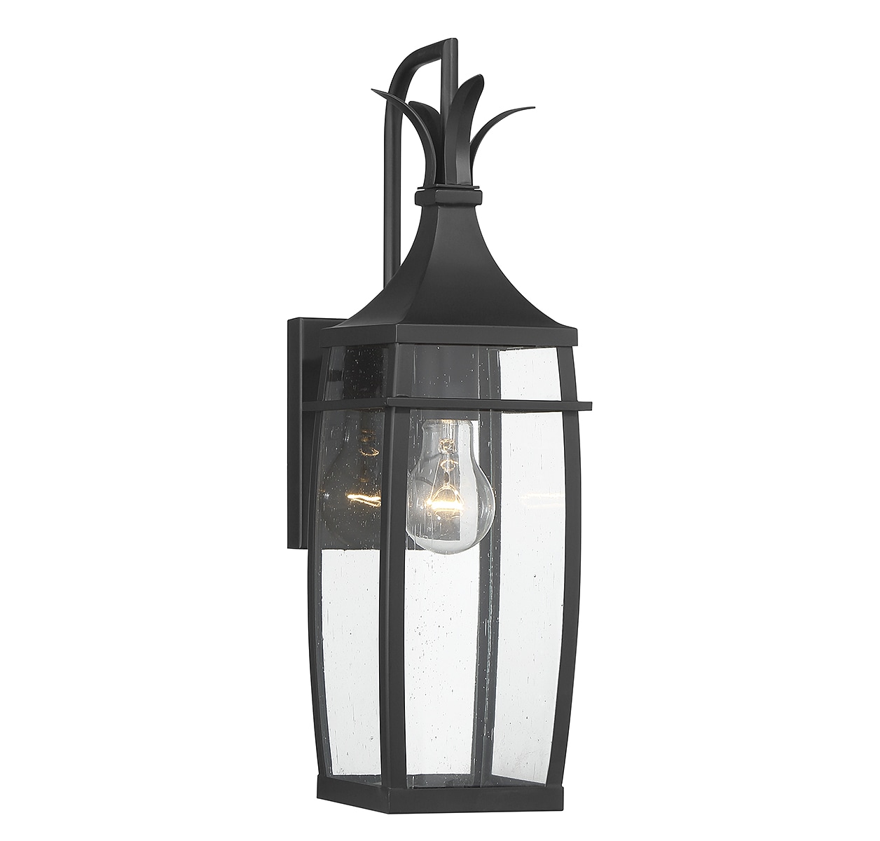 Savoy House 5-768-BK Montpelier 1 -Light 18.5-in H Matte Black Hardwired Outdoor Wall Light