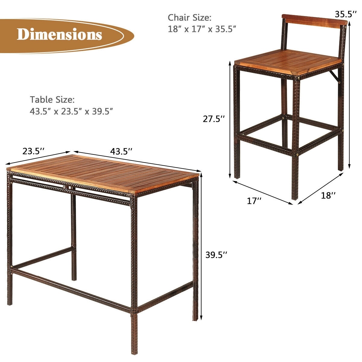 CASAINC WF-HW65873-LA Patio-Dining-Sets - View #8