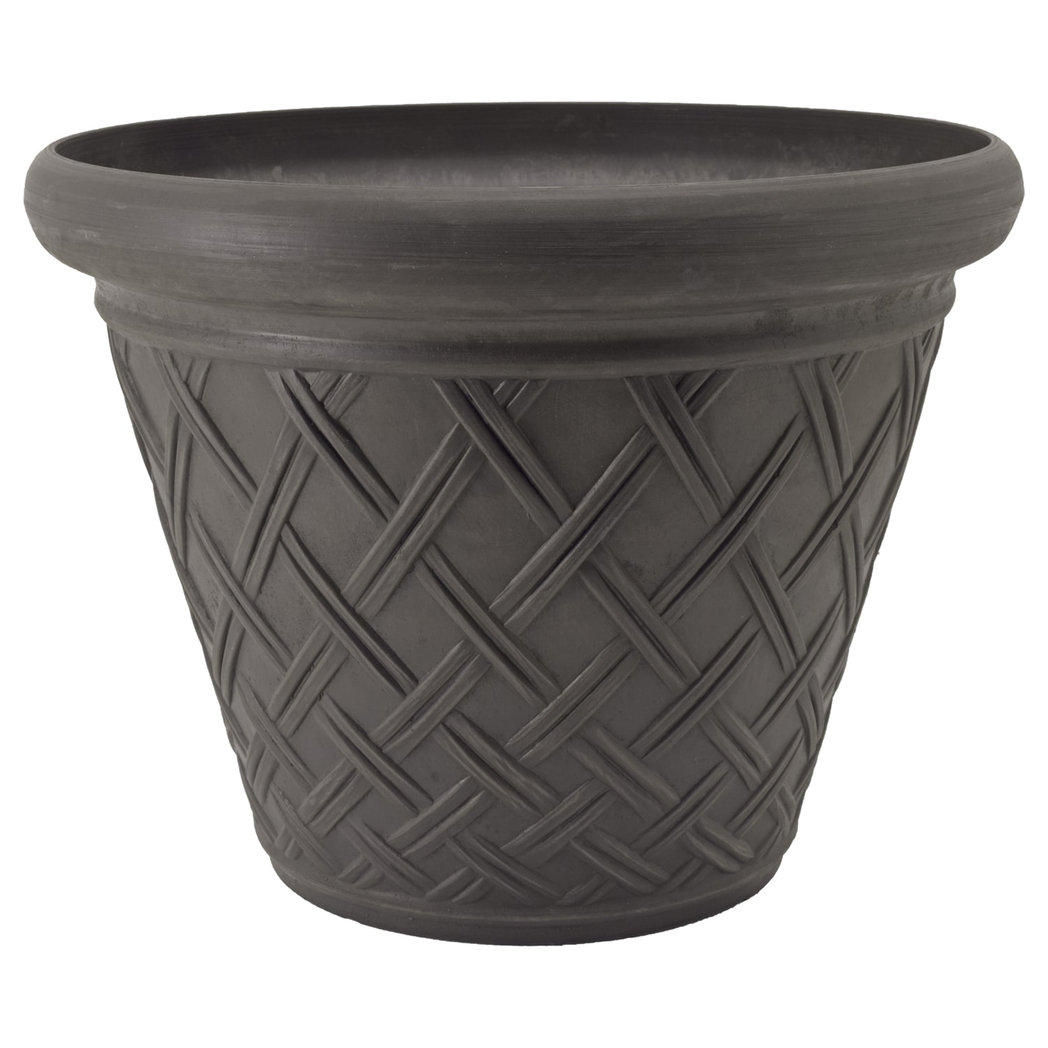 Arcadia Garden Products MB46DC 14.0-in W Large Black Plastic Indoor/Outdoor Planter