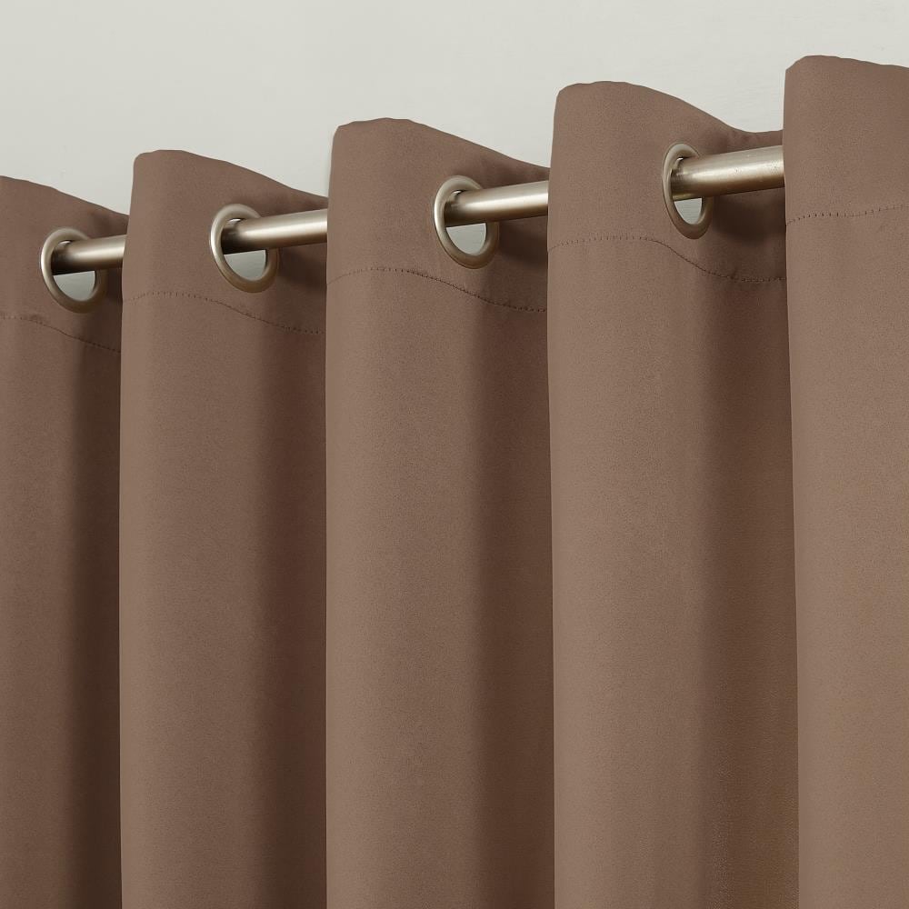 Barley Woven Thermal Blackout Curtain 40" x 63" Cotton Polyester