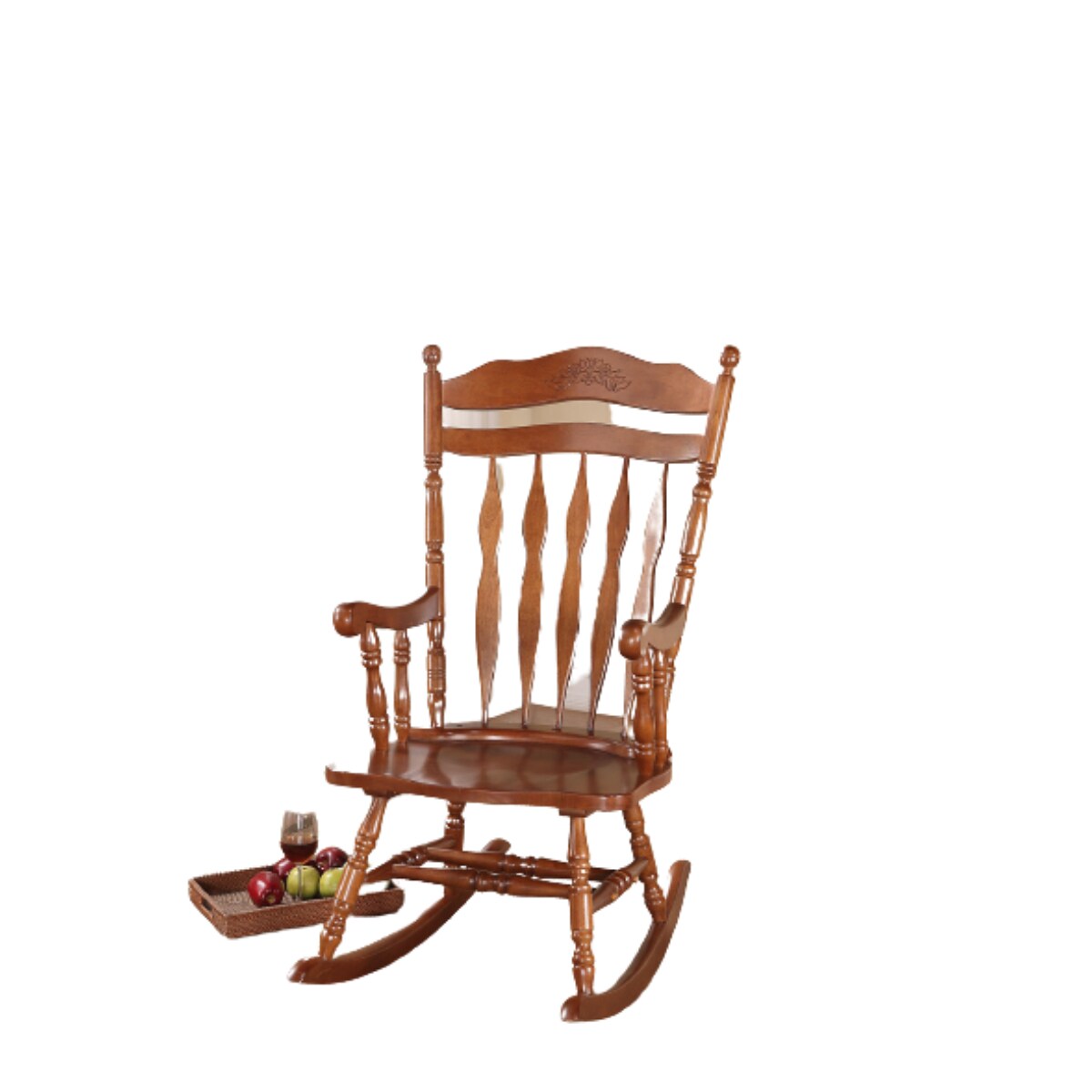 HomeRoots 285701 Amelia Modern Dark Walnut Rocking Chair