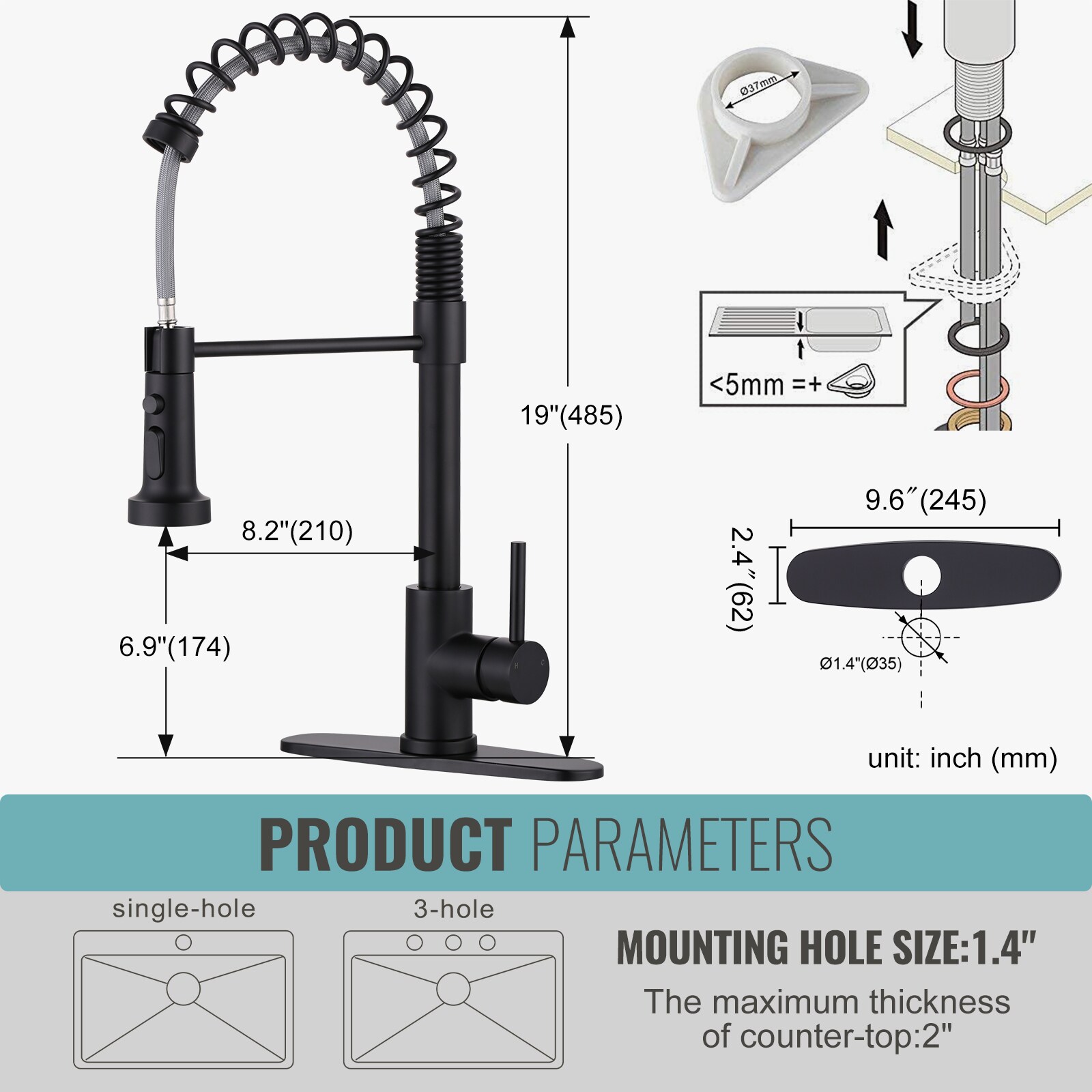 WOWOW 42222801B-LW Kitchen-Faucets - View #6