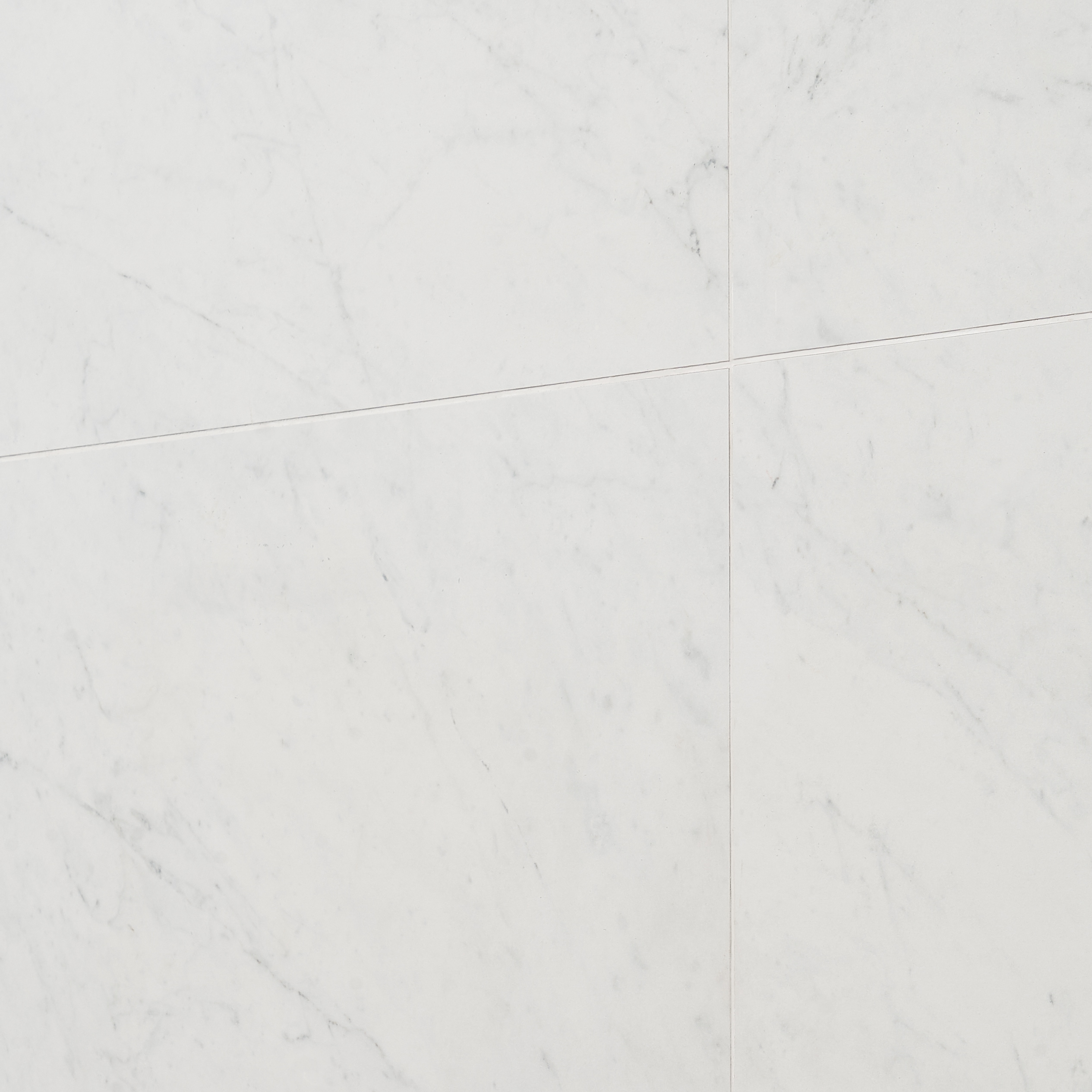 Saroshi 12" x 24" Matte White Marble Look Porcelain Tile