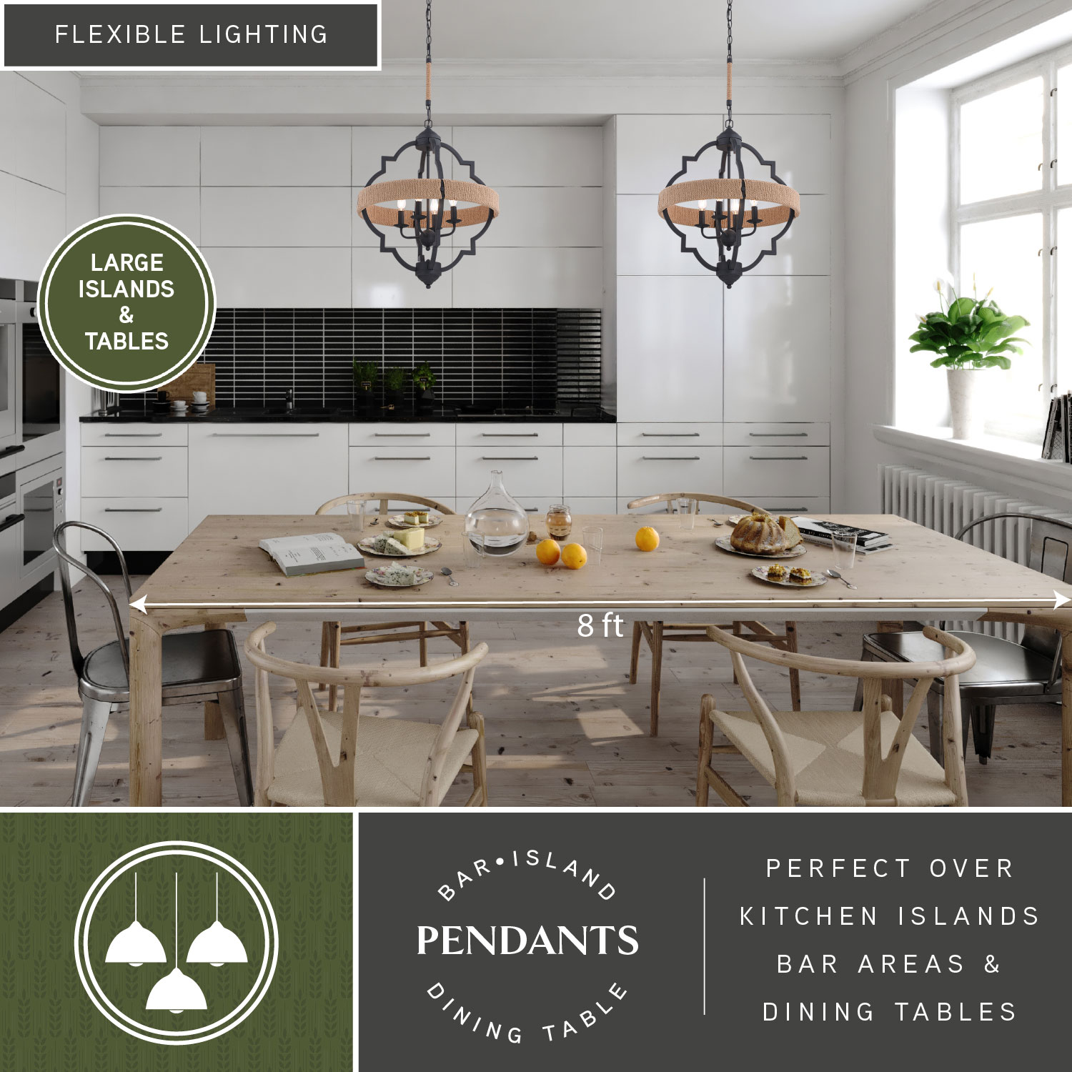 Cascadia P0308 Pendant-Lights - View #2