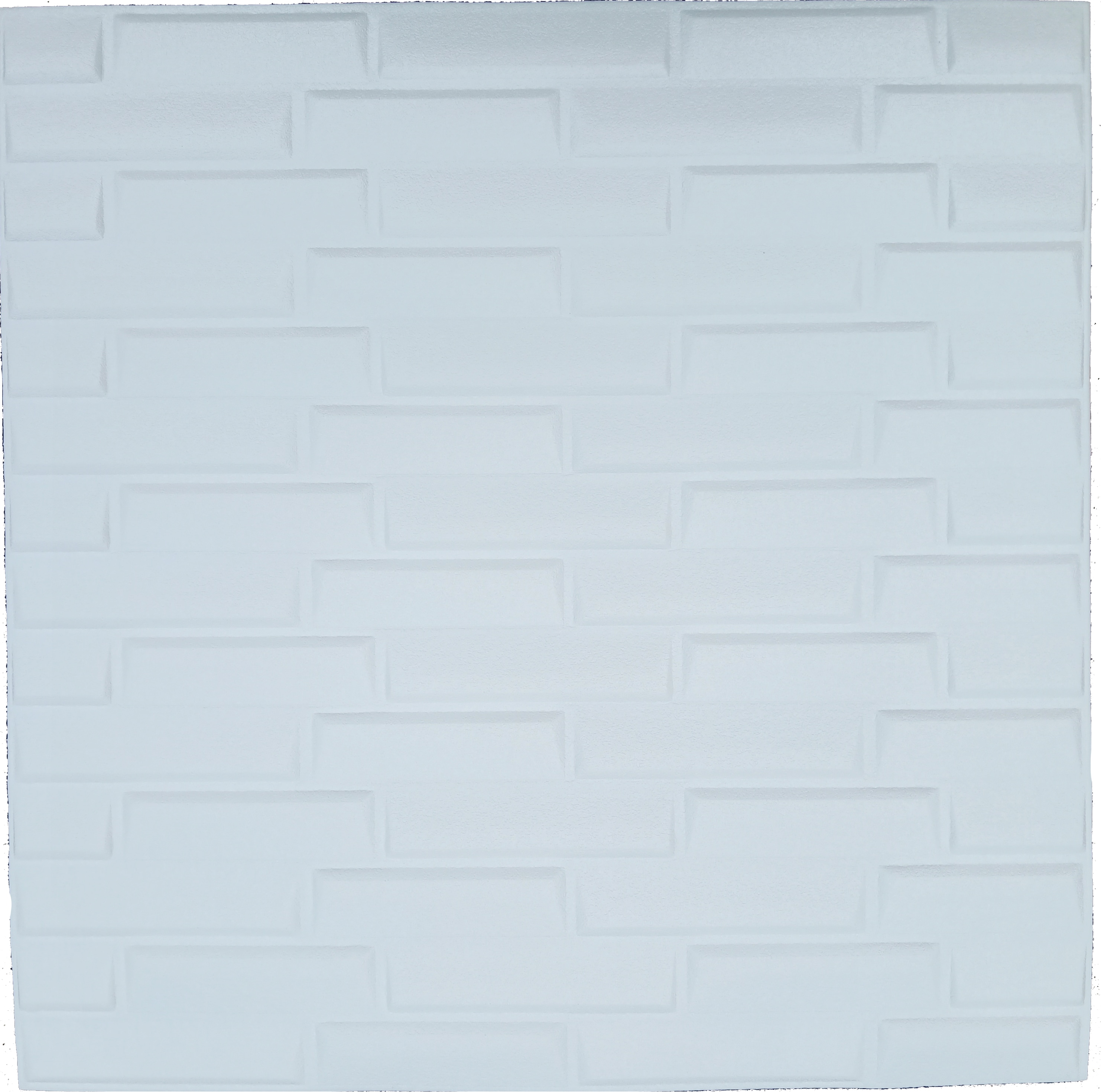 Dundee Deco JNLURS0561 28-in x 28-in Embossed Paintable Polyurethane Faux Brick Wall Panel ( 5.4-sq ft )