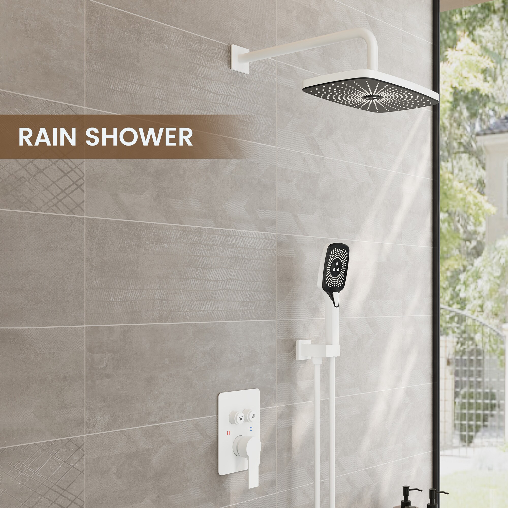 CASAINC CA-A4341-MW Showerhead-Bar-Panels - View #5