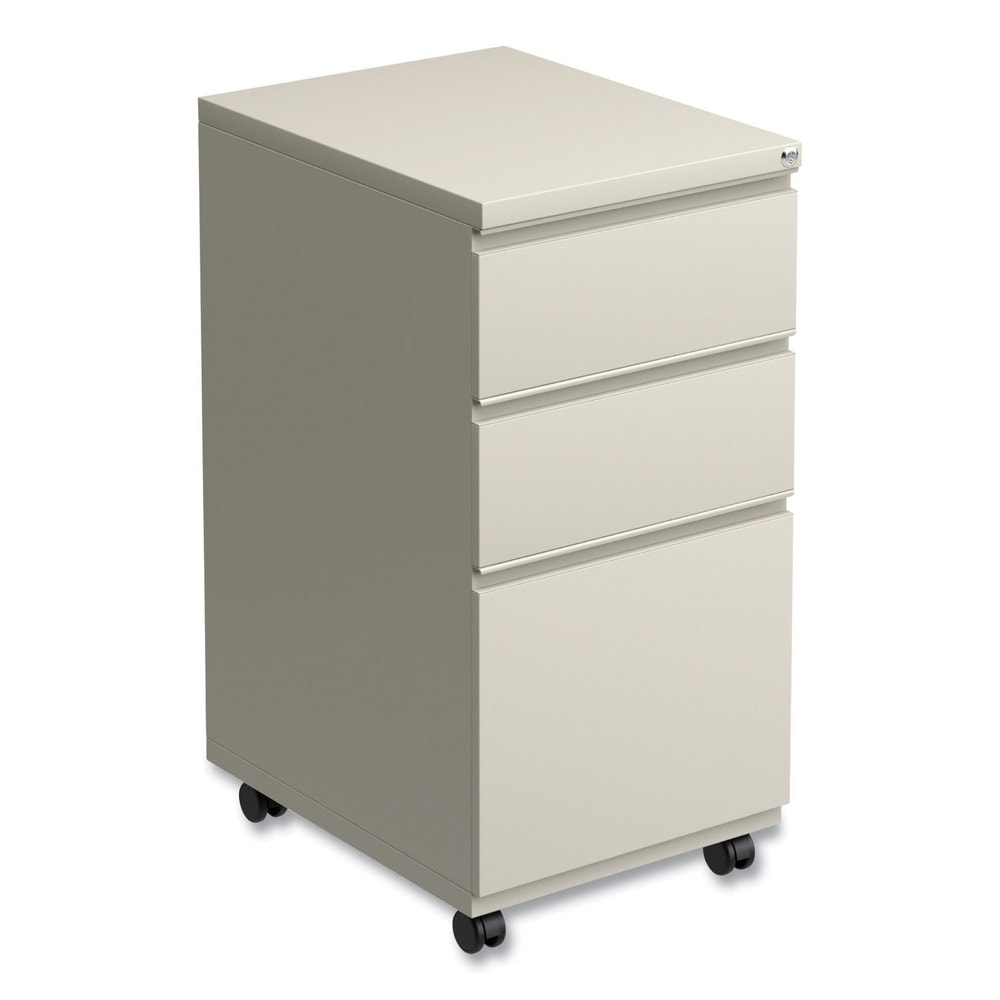 Alera ALENPBBBFPY 3-Drawer File Pedestal - Stylish and Functional Storage Solution in Putty