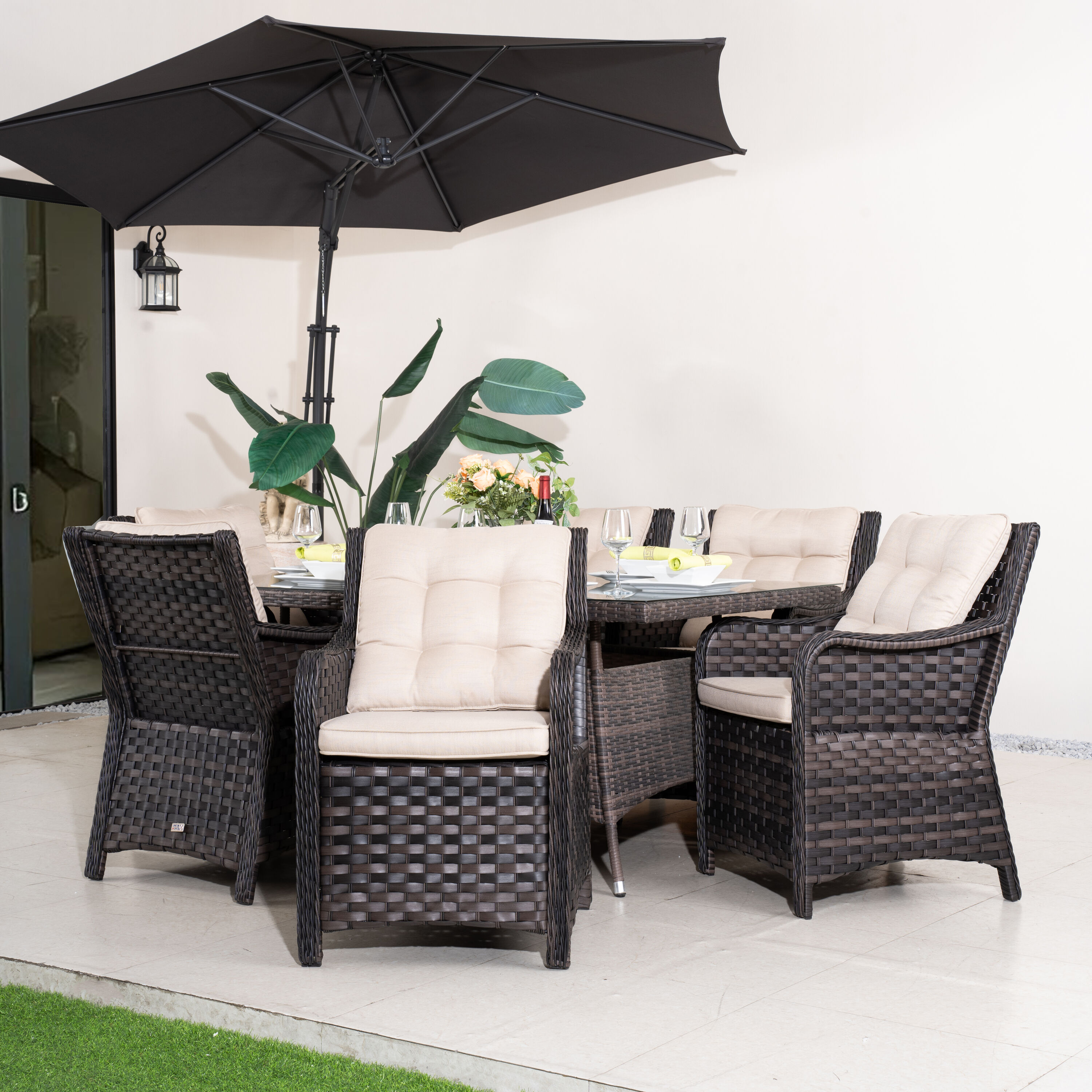 Direct Wicker DWD-1712&013-BR Patio-Dining-Sets - View #15