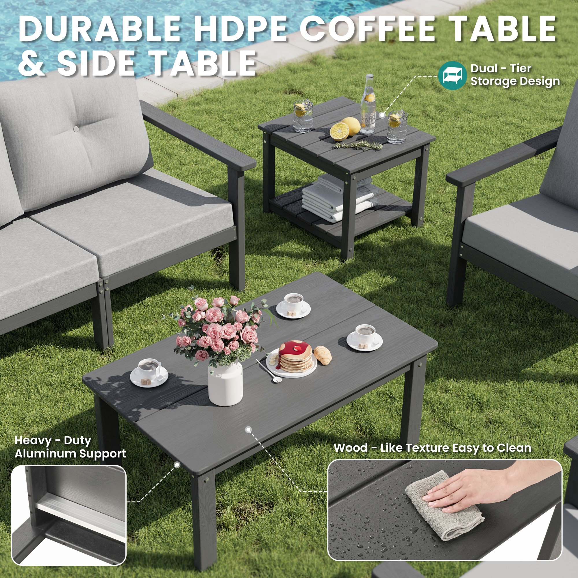 PamaPic HPE-SF-7-G-WL1 Patio-Conversation-Sets - View #10