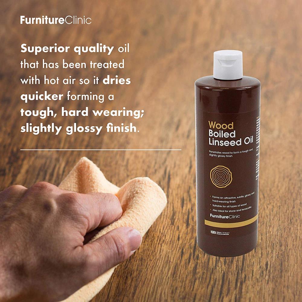 Boiled Linseed Oil for Wood Furniture Polish - Furniture Clinic