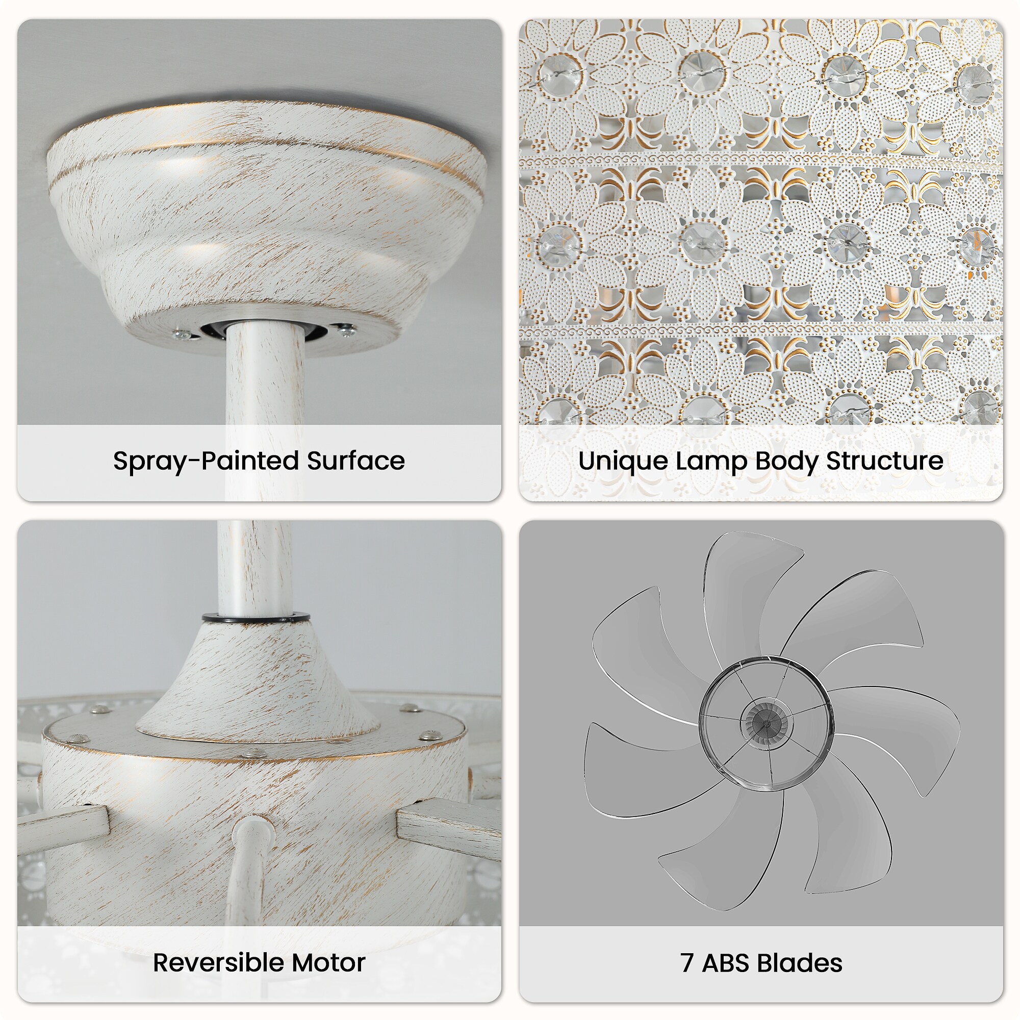 KAISITE 8113CF-04WG-US Ceiling-Fans - View #6