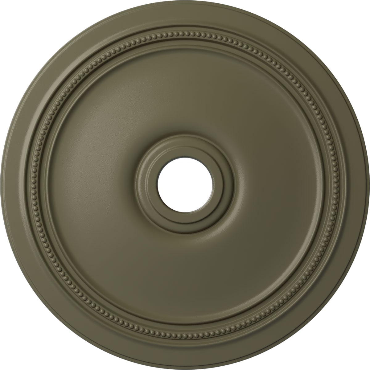 Ekena Millwork CM24DISSF Diane 24-in W x 24-in L Painted Spartan Stone Polyurethane Whole Ceiling Medallion