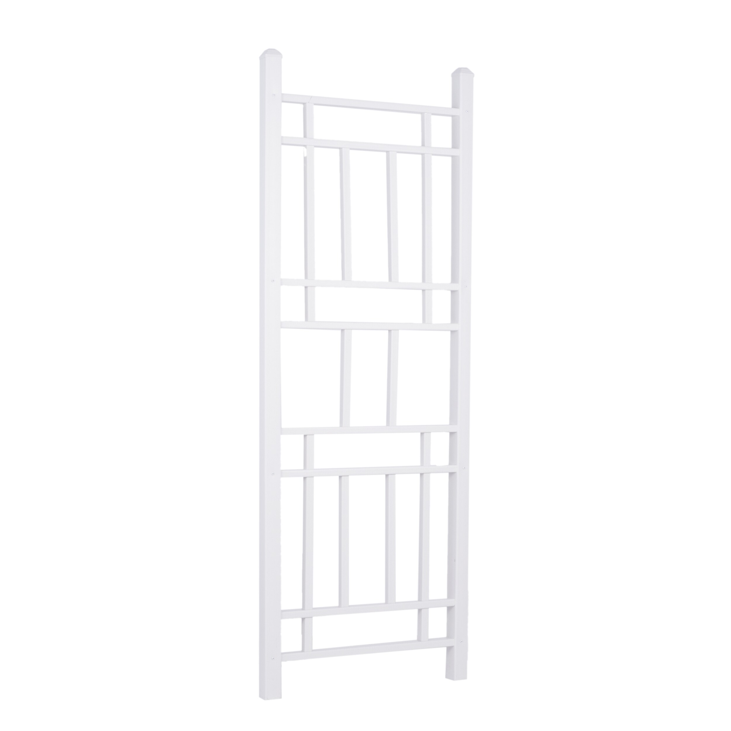 DuraTrel 28-in W x 75-in H White Vinyl Traditional Garden Trellis in ...