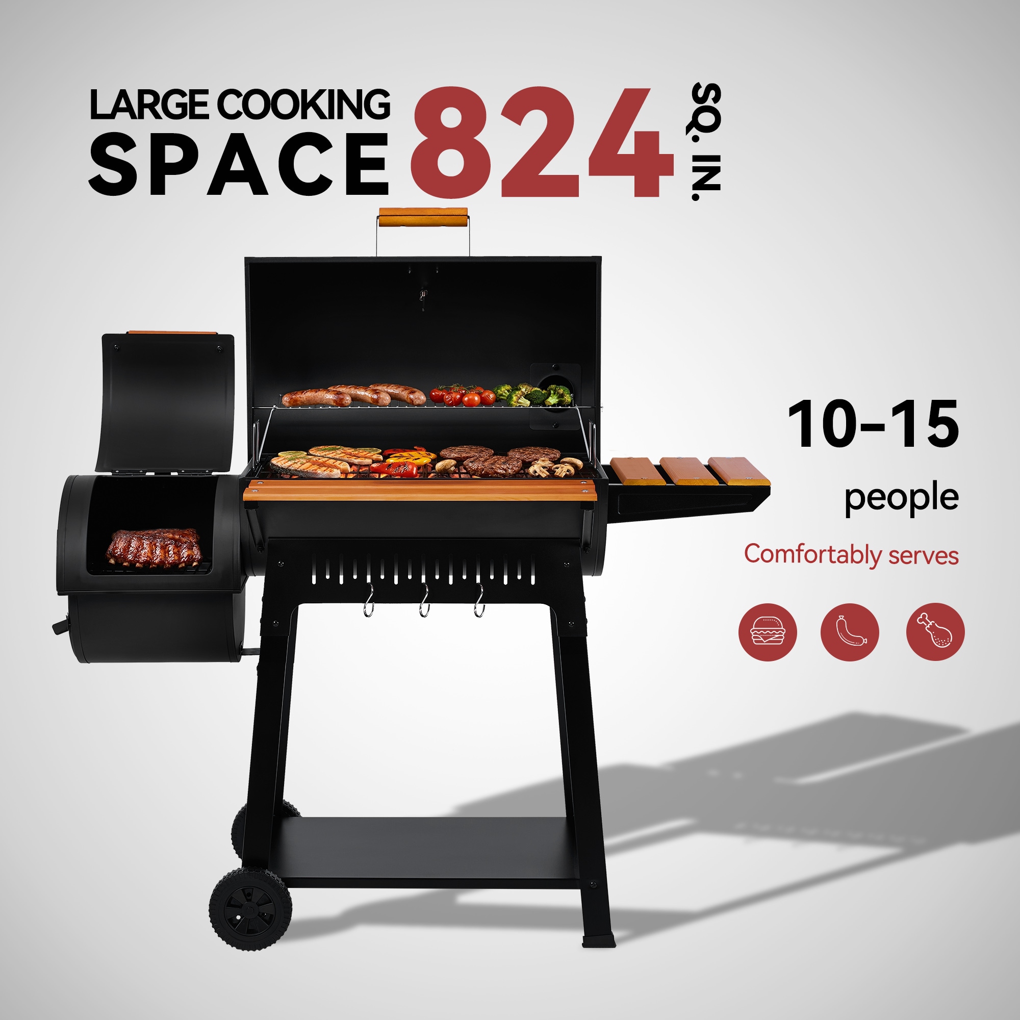 Royal Gourmet CC1831W Charcoal-Grills - View #3