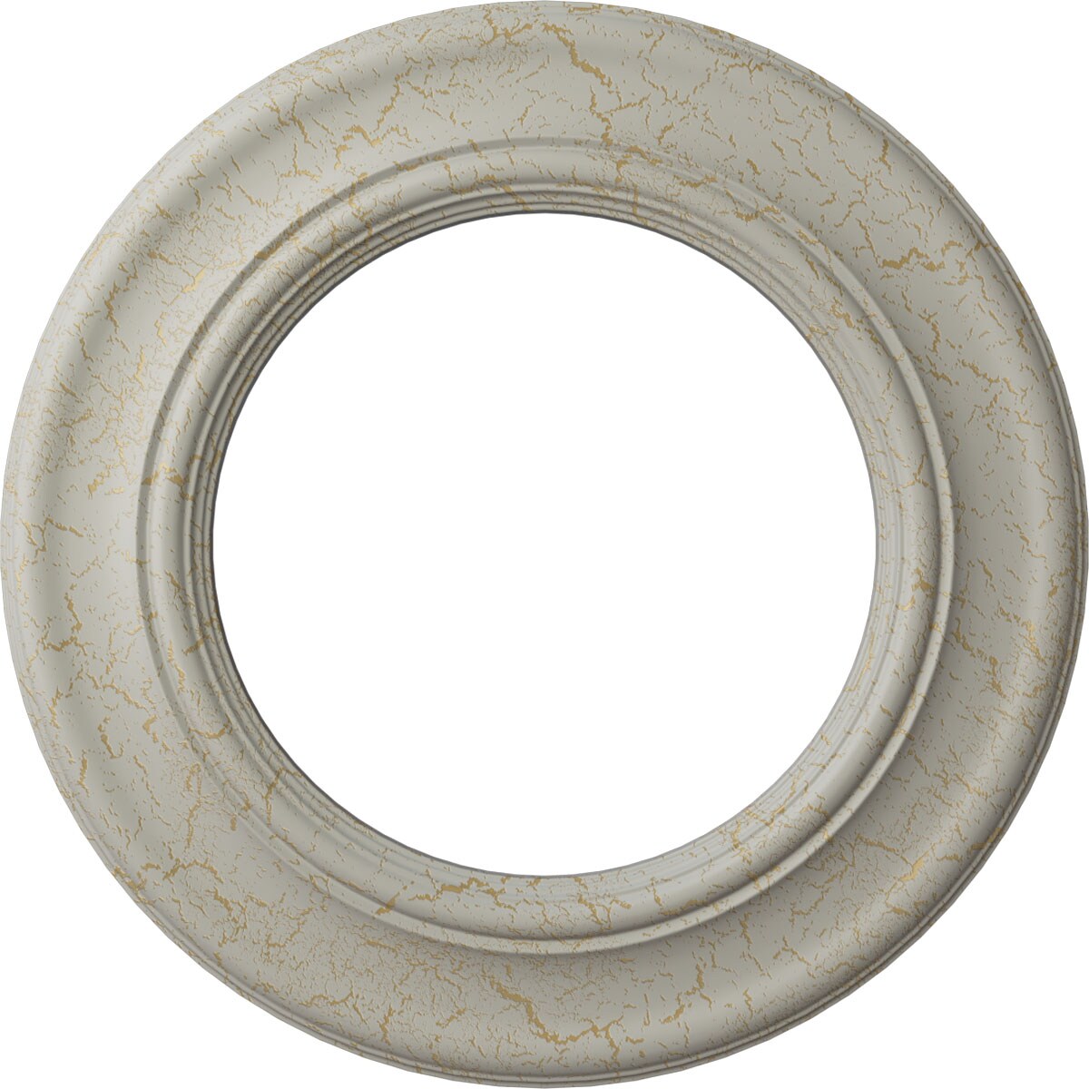 Ekena Millwork CM20HOPCC Holmdel 20.875-in W x 20.875-in L Painted Pot Of Cream Crackle Polyurethane Whole Ceiling Medallion