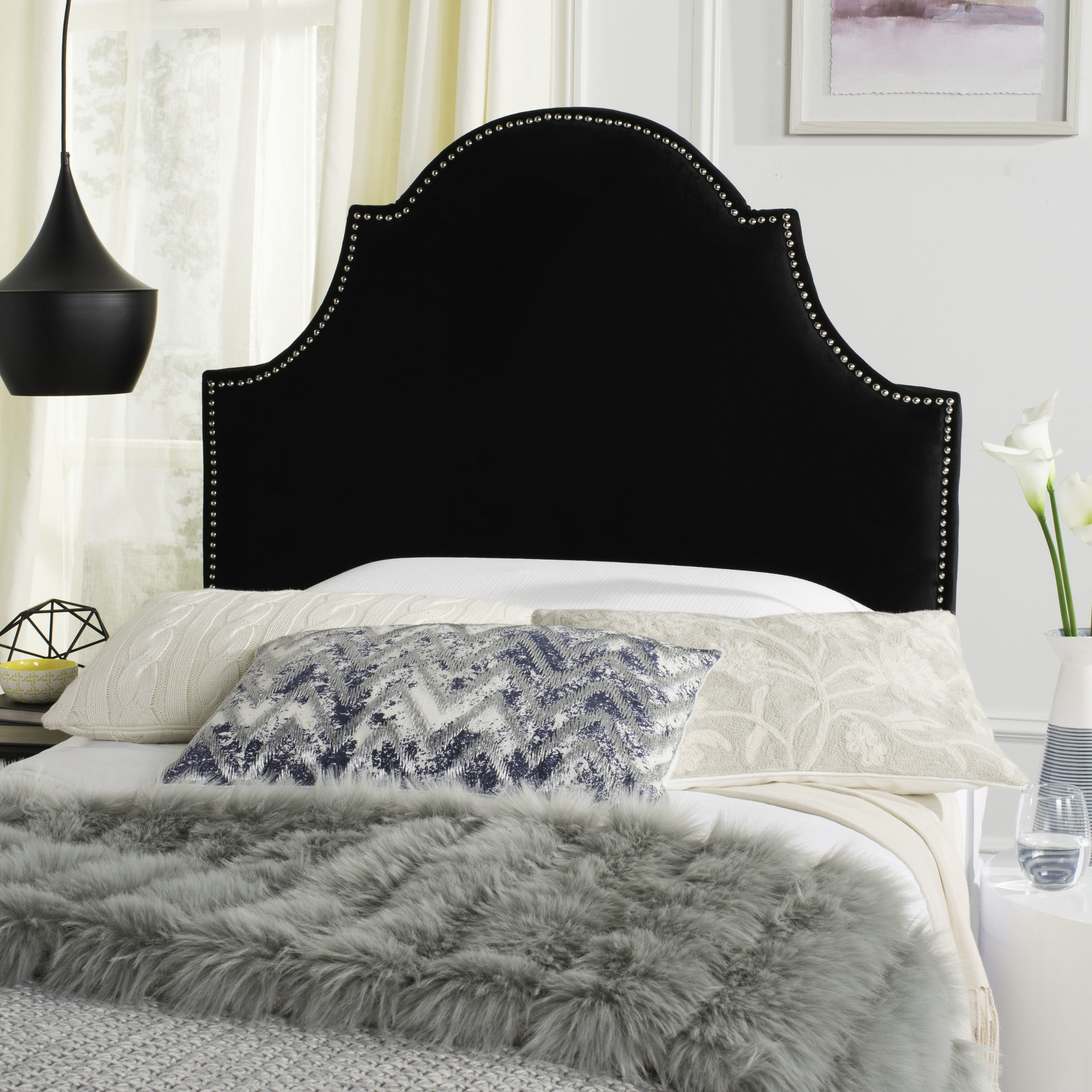 Safavieh MCR4026J Upholstered-Headboards - View #2