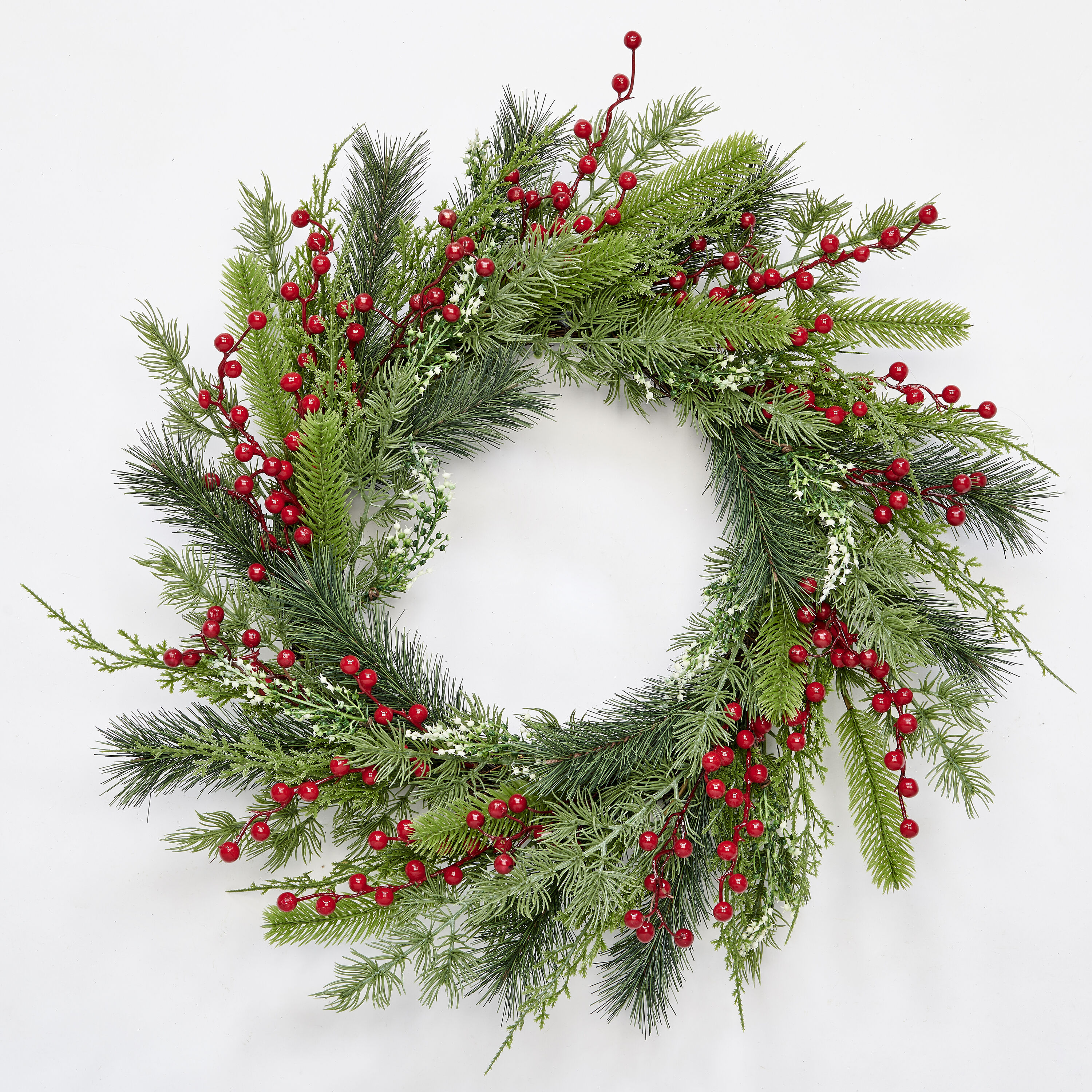 Worth Imports 9995 23-in Indoor Multicolor Berry Artificial Christmas Wreath