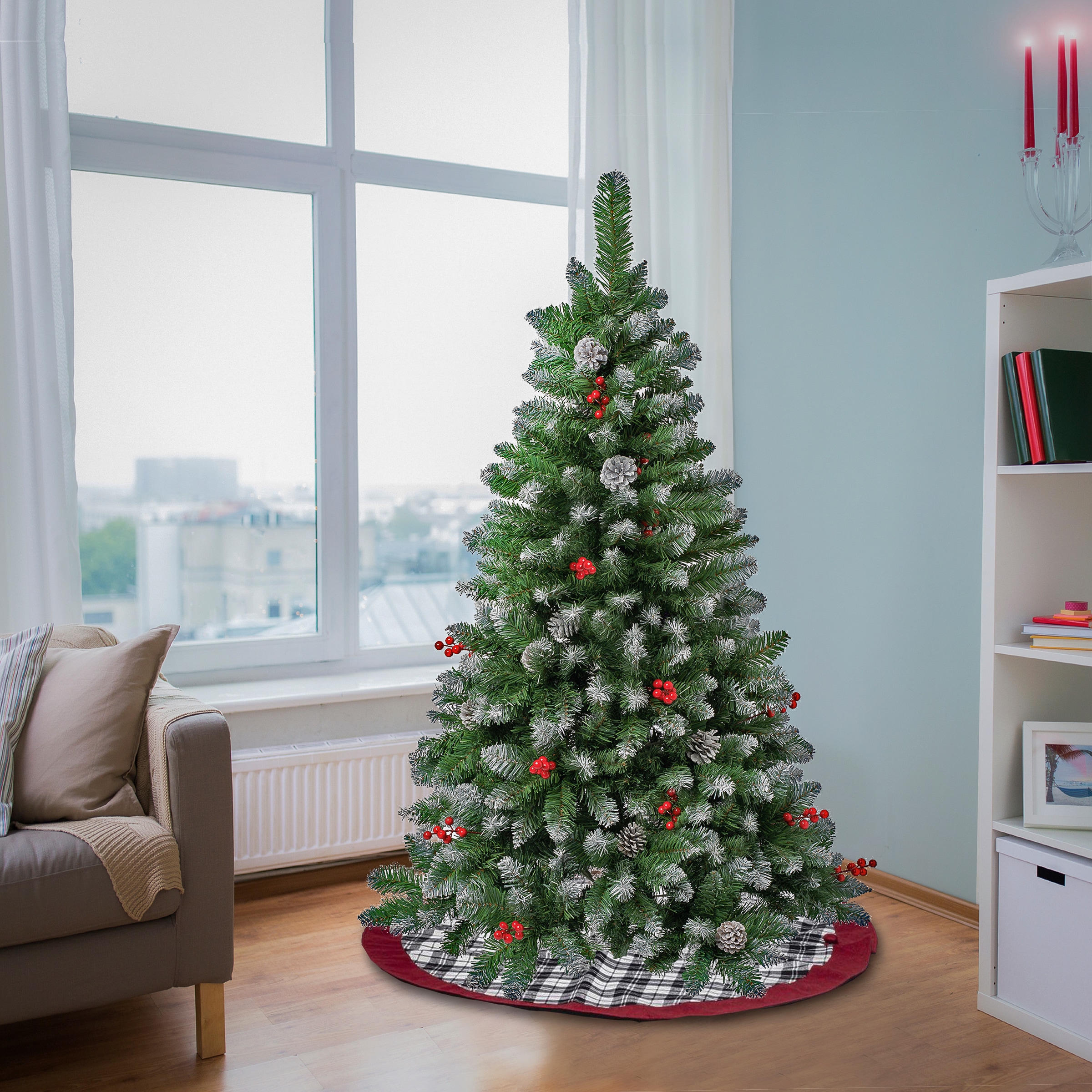 National Tree Company 4.5-ft Artificial Christmas Tree CUL8-500-45 at ...