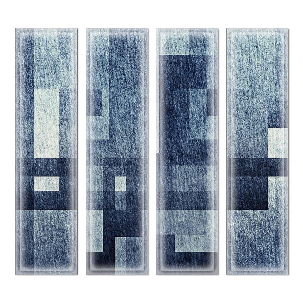 Instant Mosaic 2180102 Upscale Designs 32-Pack Multicolor 3-in x 12-in Glossy Glass Random Wall Tile