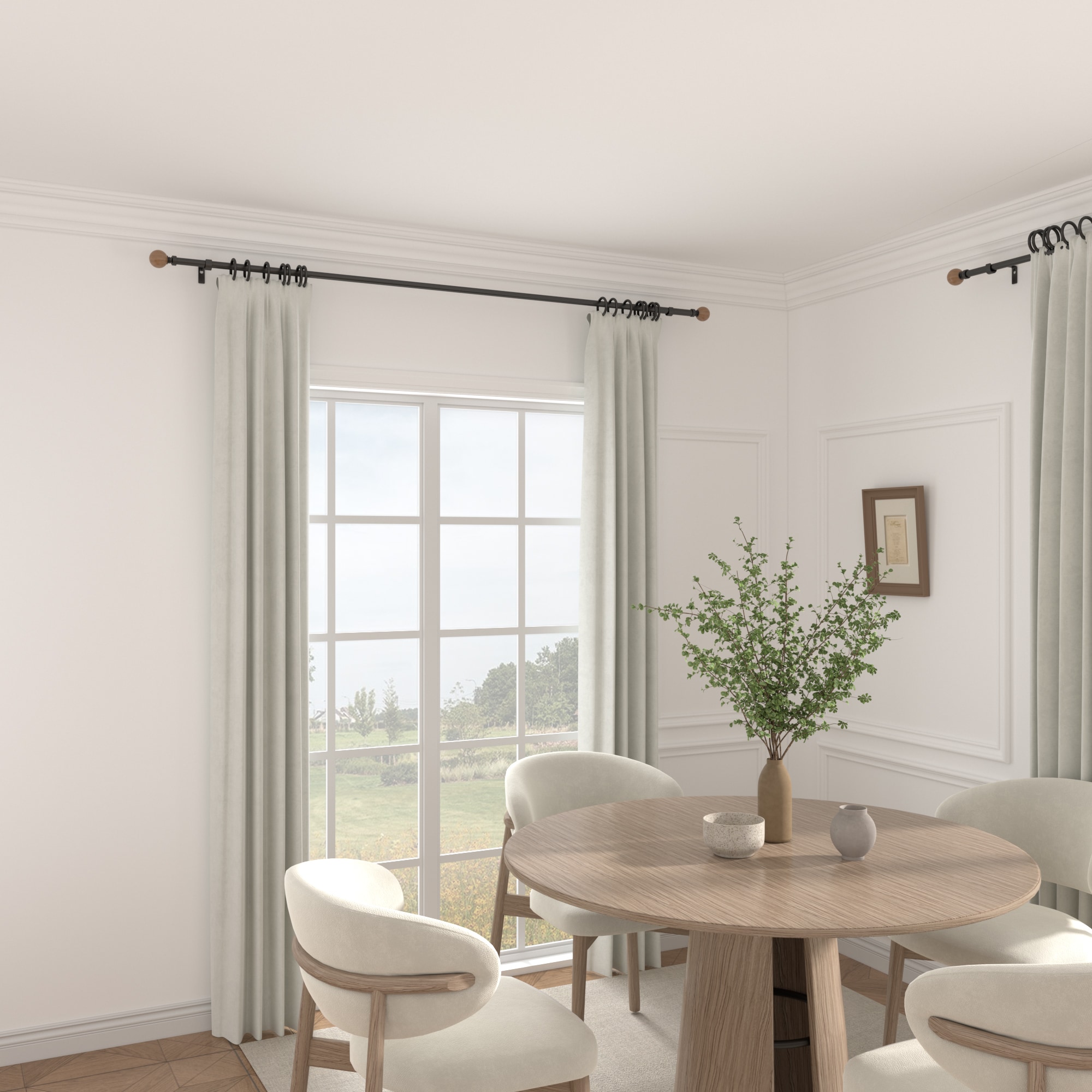 ACROMA 81128BK Curtain-Rods - View #2