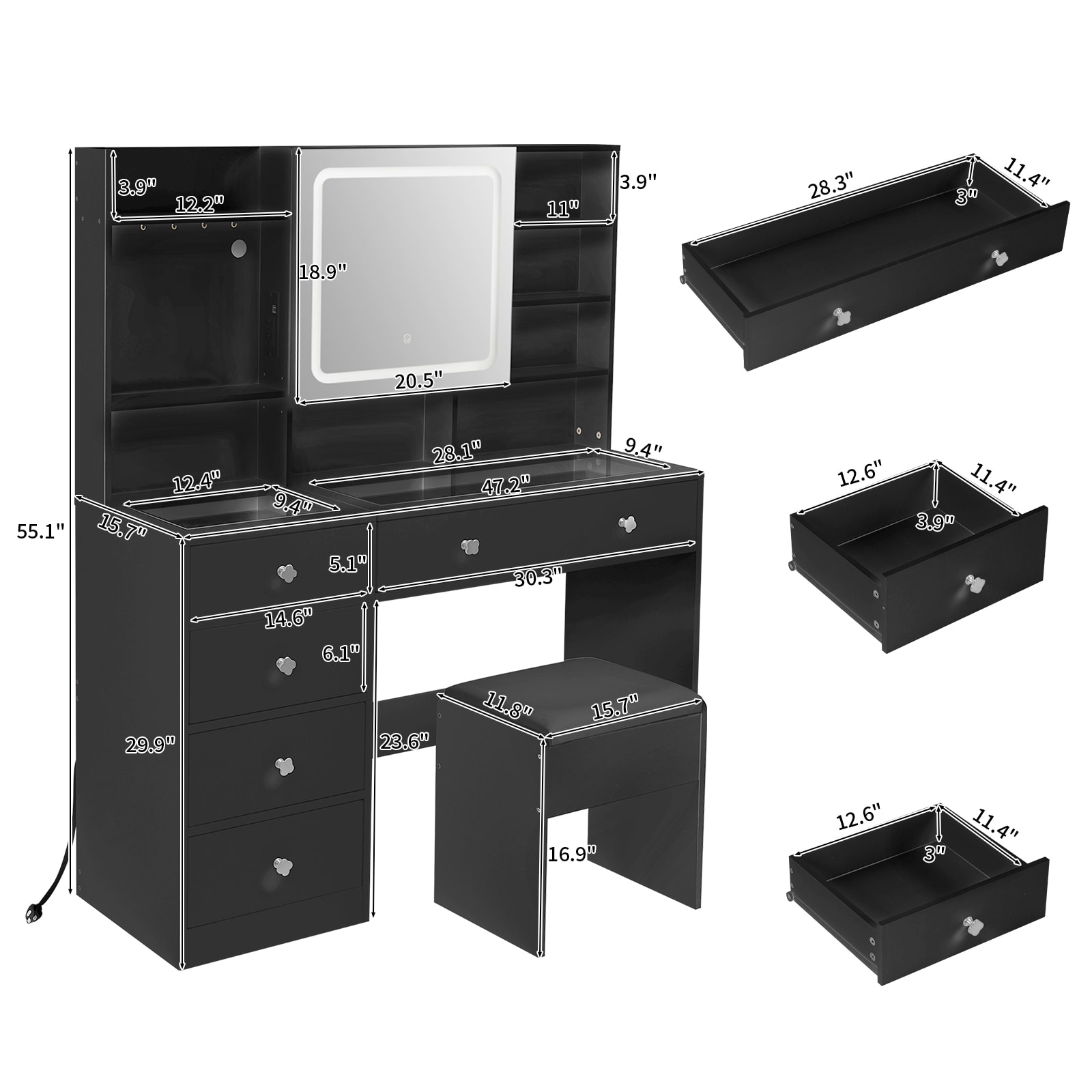Winado LO1G52003271 Bedroom-Vanities - View #7