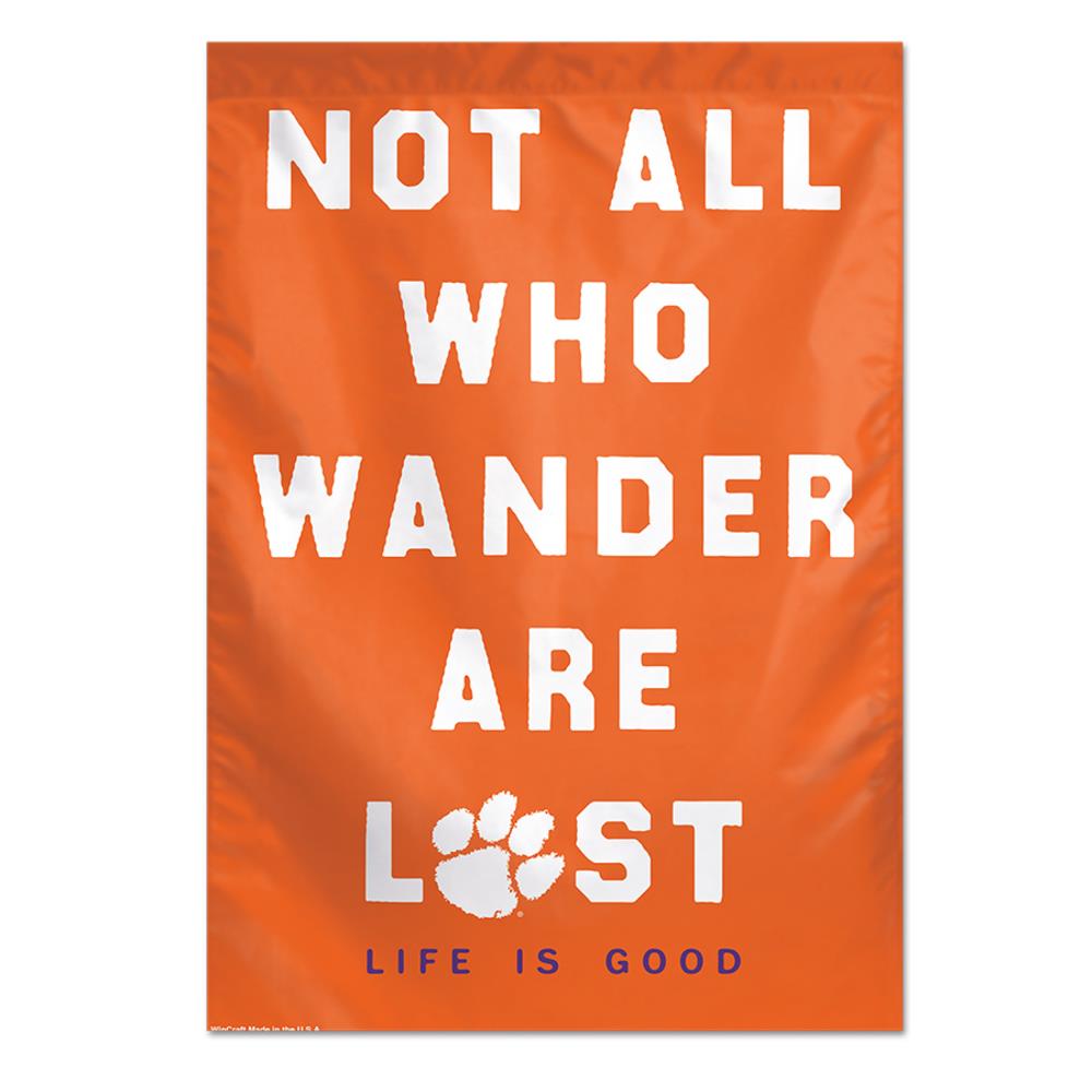 WinCraft Sports 94661116 2.33-ft W x 3.33-ft H Clemson Tigers Flag