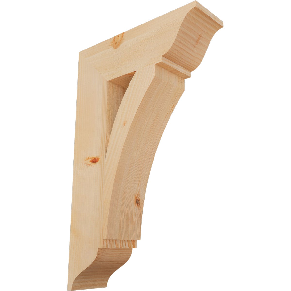 Ekena Millwork BKT06X20X32THR01SDF Thorton traditional smooth 5-1/2-in x 20-in x 32-in Douglas fir Brown Wood Standard bracket