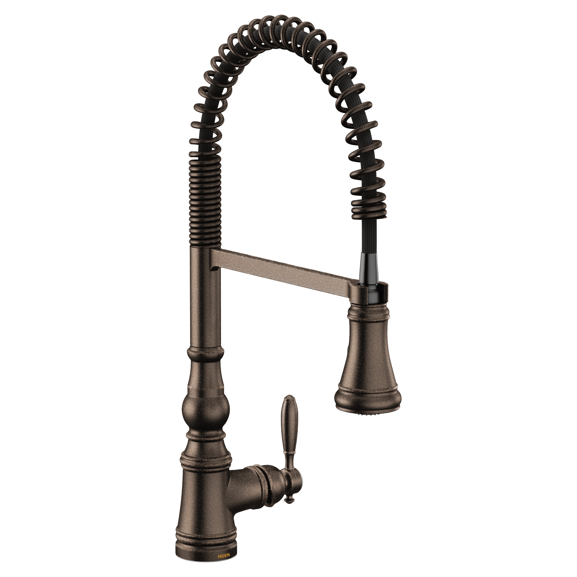 Moen S73104ORB Oil Rubbed Bronze Single Handle Deck-mount Pull-down Kitchen Faucet with Sprayer