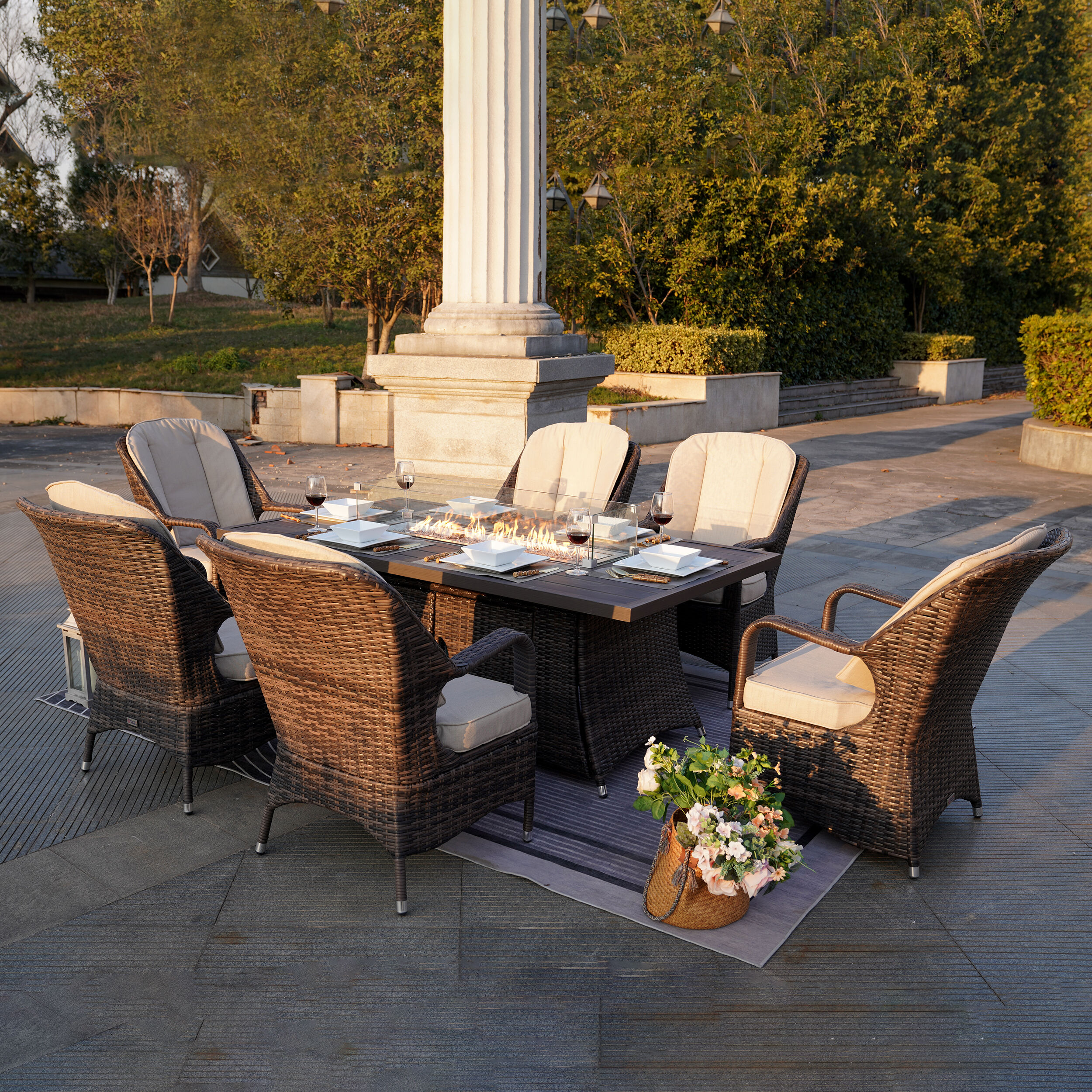 Moda Furnishings 1106RA-009-B Patio-Dining-Sets - View #2