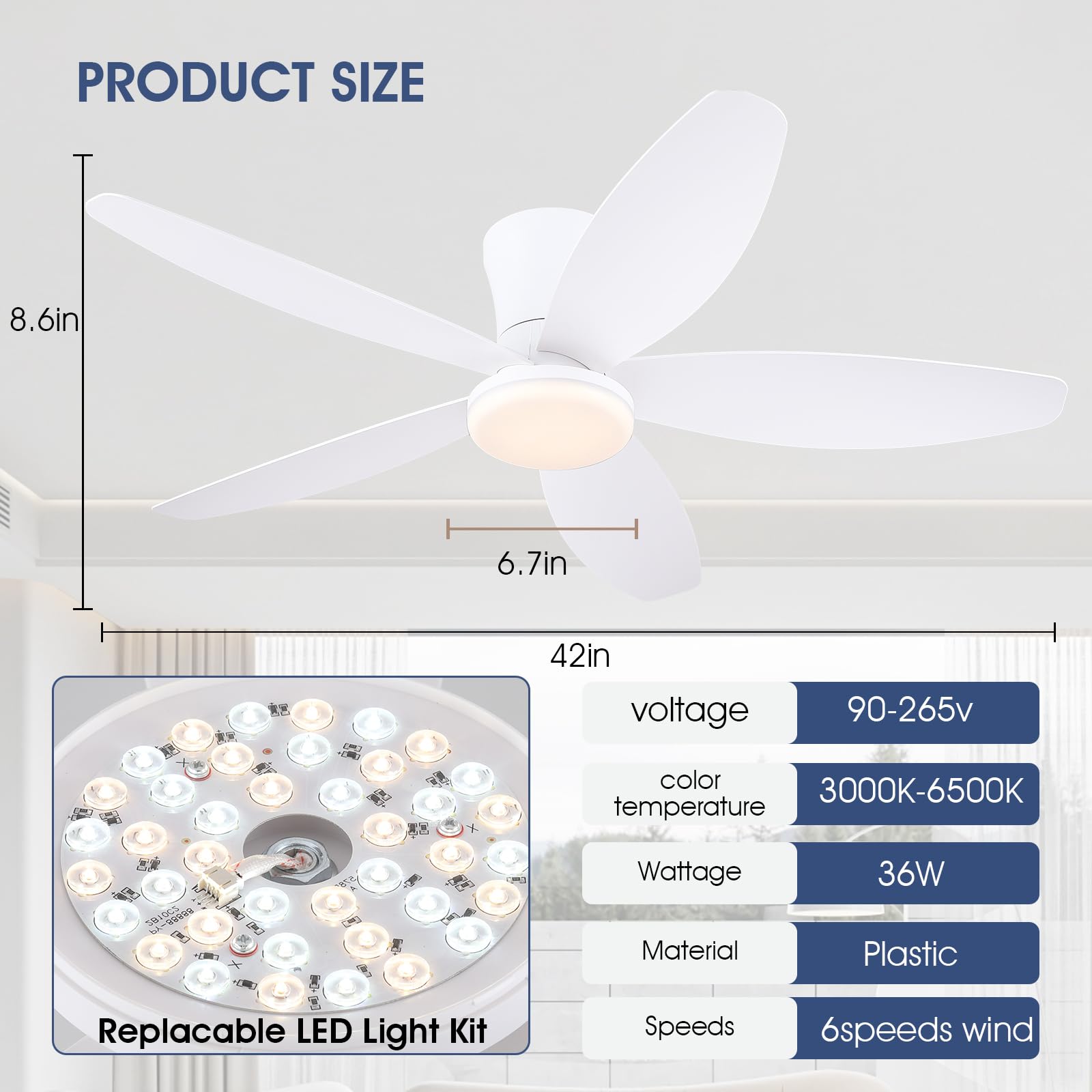 AKSCYZM LAK0707K046 Ceiling-Fans - View #6